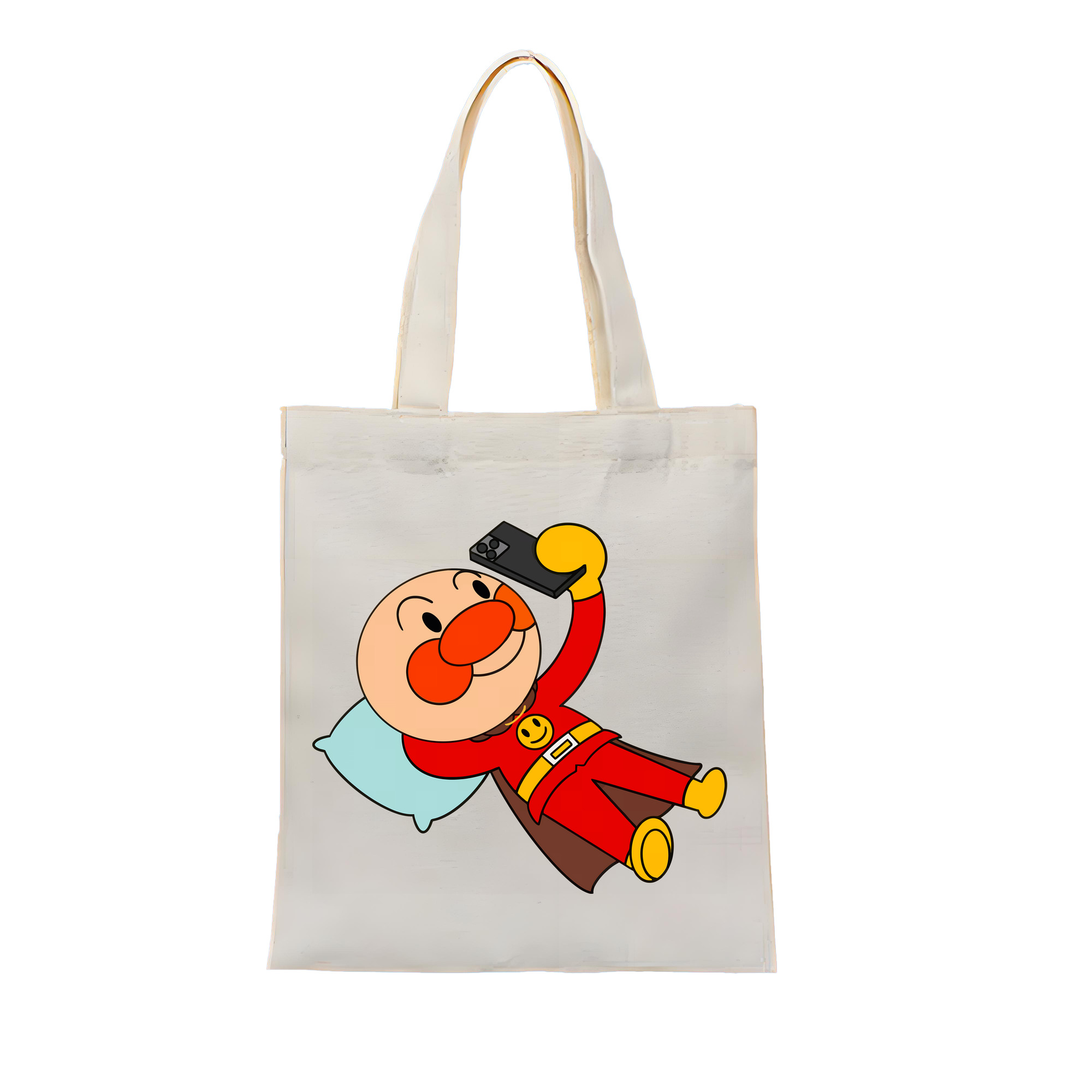 （画像用） アンパンマン Anpanman 縦型キャンバス生地手提げバッグ　トートバッグ