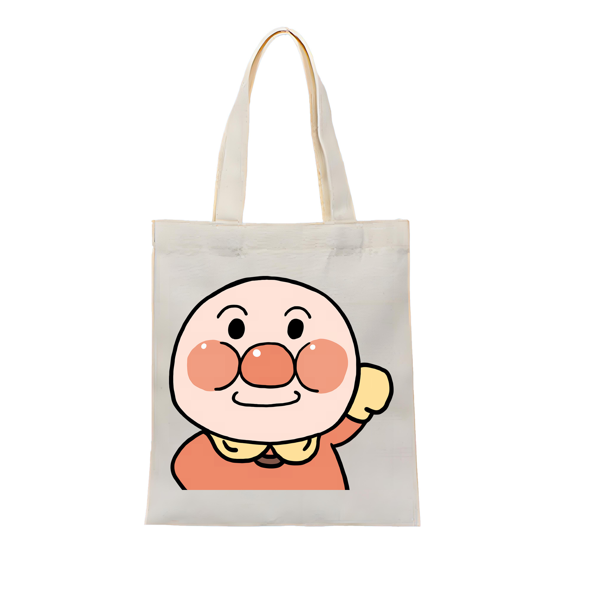 （画像用） アンパンマン Anpanman 縦型キャンバス生地手提げバッグ　トートバッグ