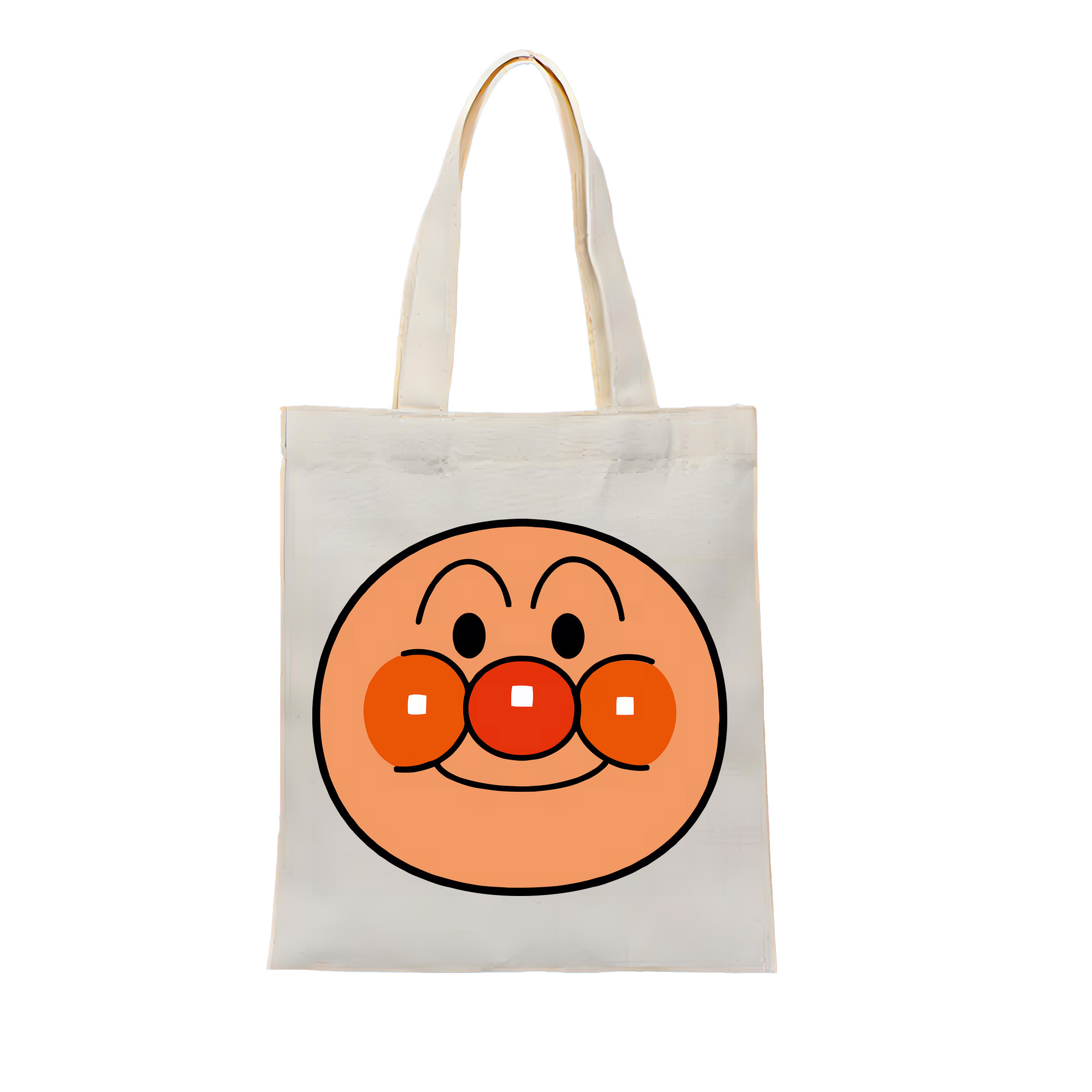 （画像用） アンパンマン Anpanman 縦型キャンバス生地手提げバッグ　トートバッグ