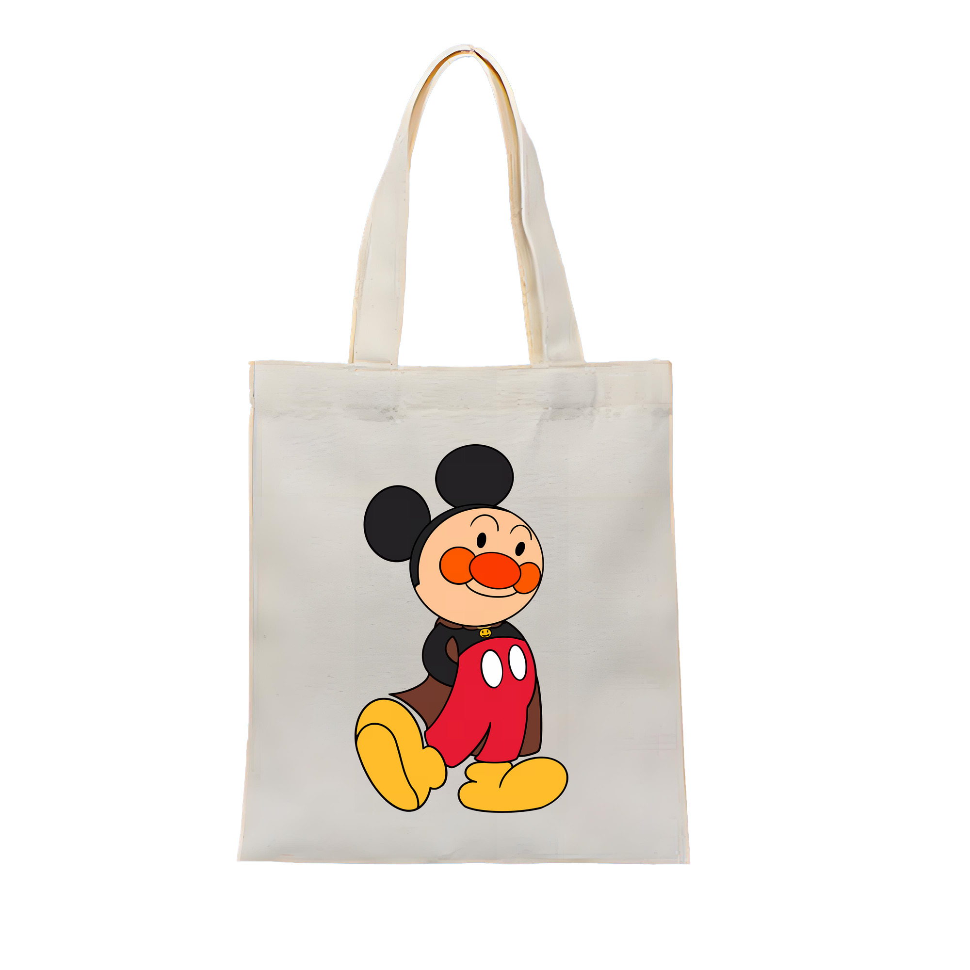 （画像用） アンパンマン Anpanman 縦型キャンバス生地手提げバッグ　トートバッグ