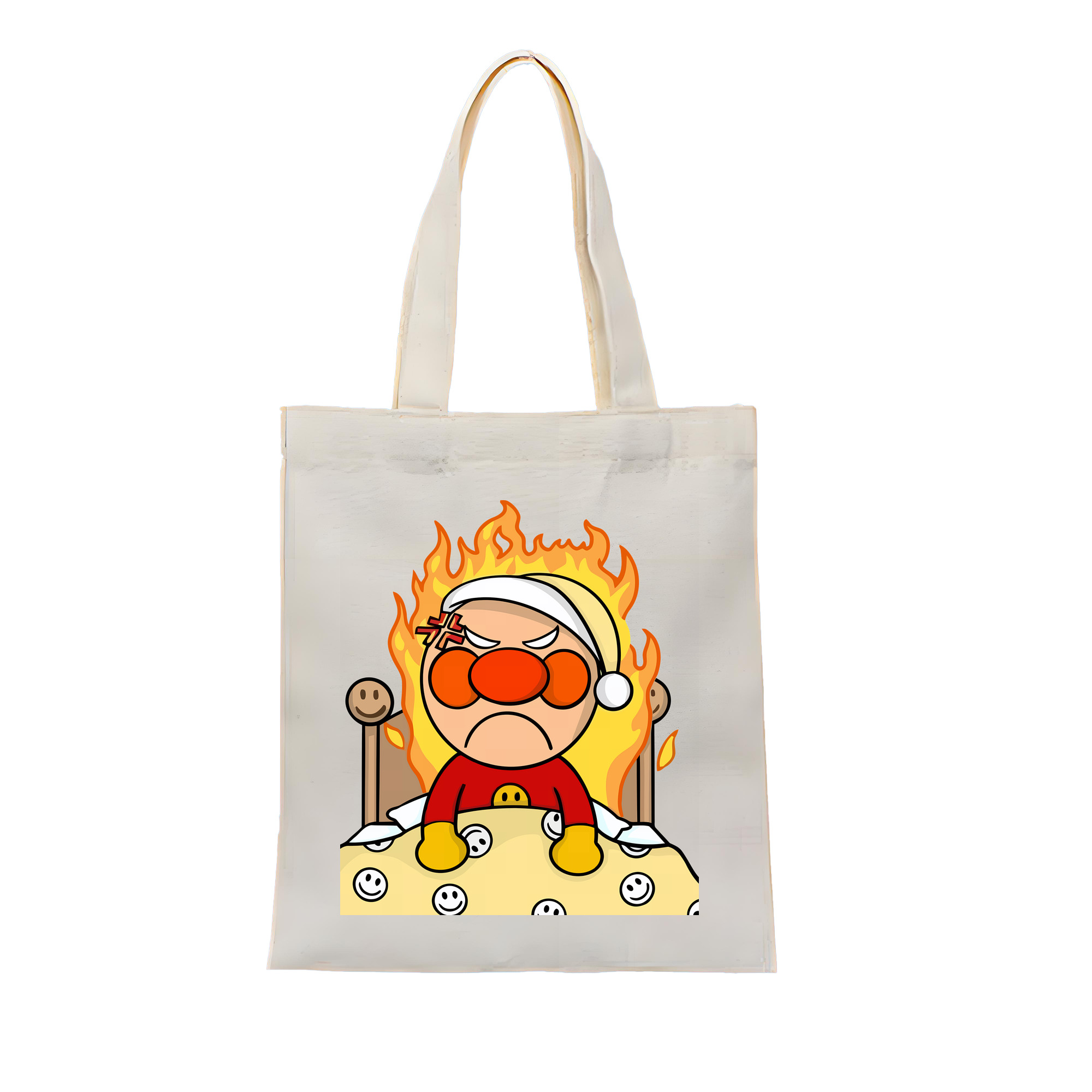 （画像用） アンパンマン Anpanman 縦型キャンバス生地手提げバッグ　トートバッグ