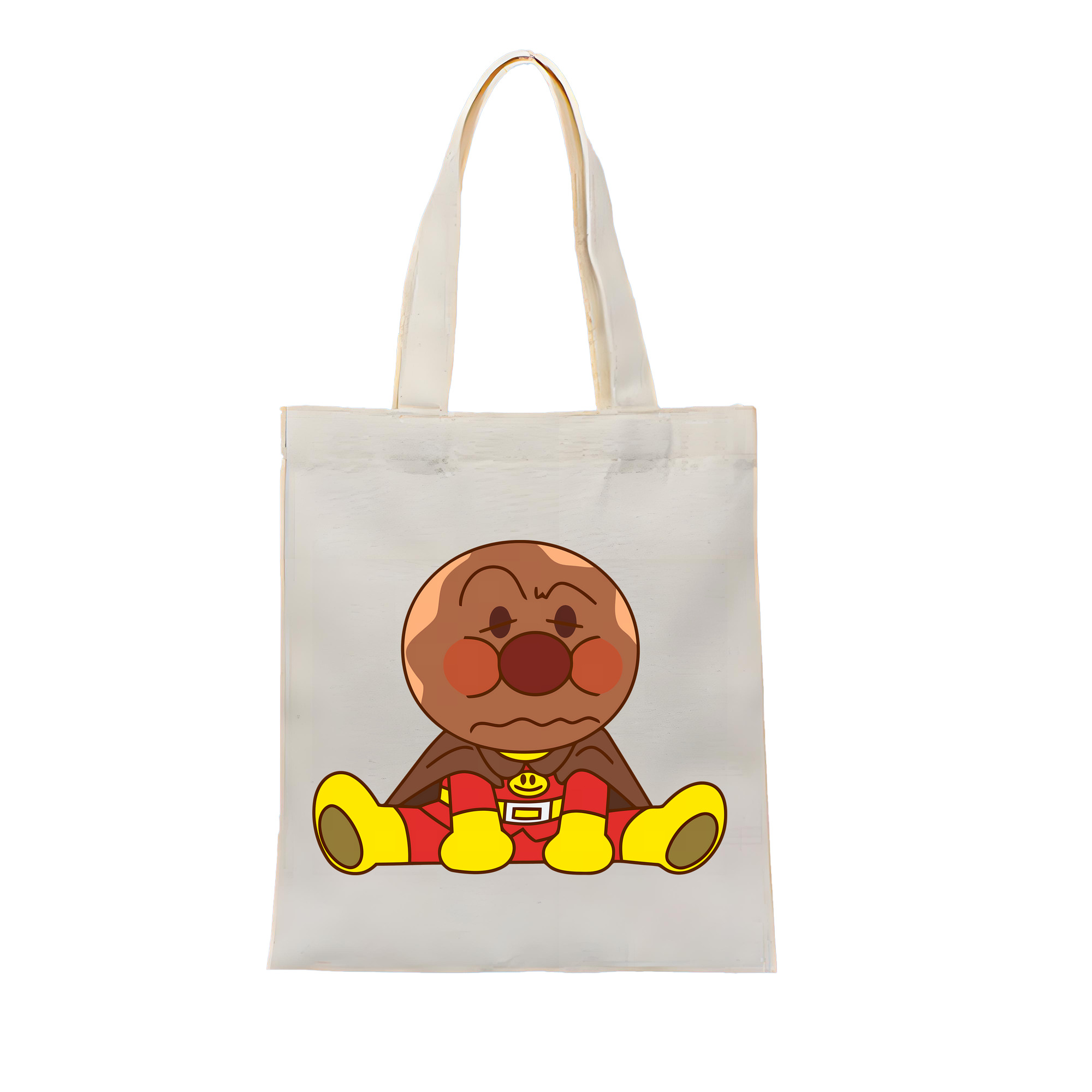 （画像用） アンパンマン Anpanman 縦型キャンバス生地手提げバッグ　トートバッグ