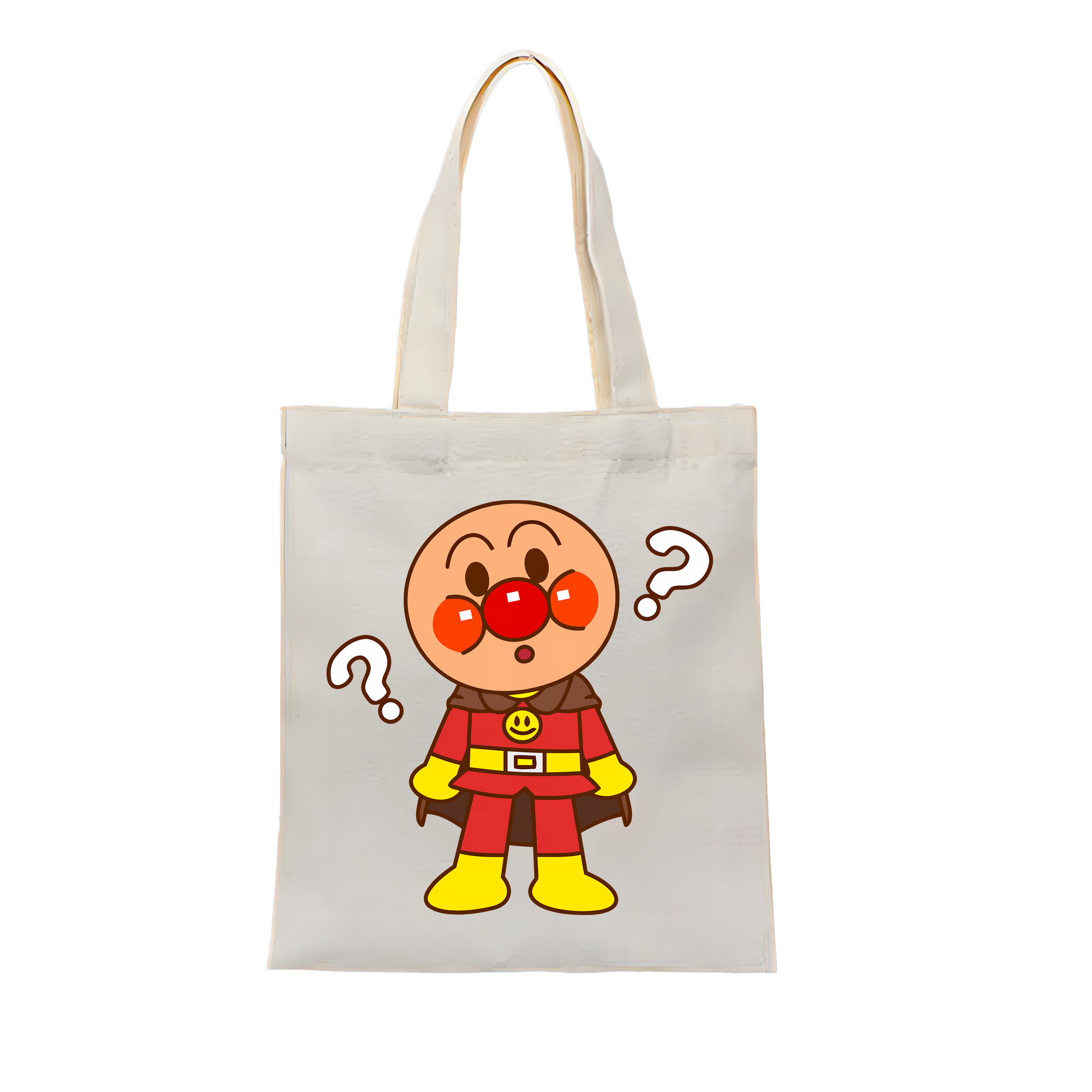 （画像用） アンパンマン Anpanman 縦型キャンバス生地手提げバッグ　トートバッグ