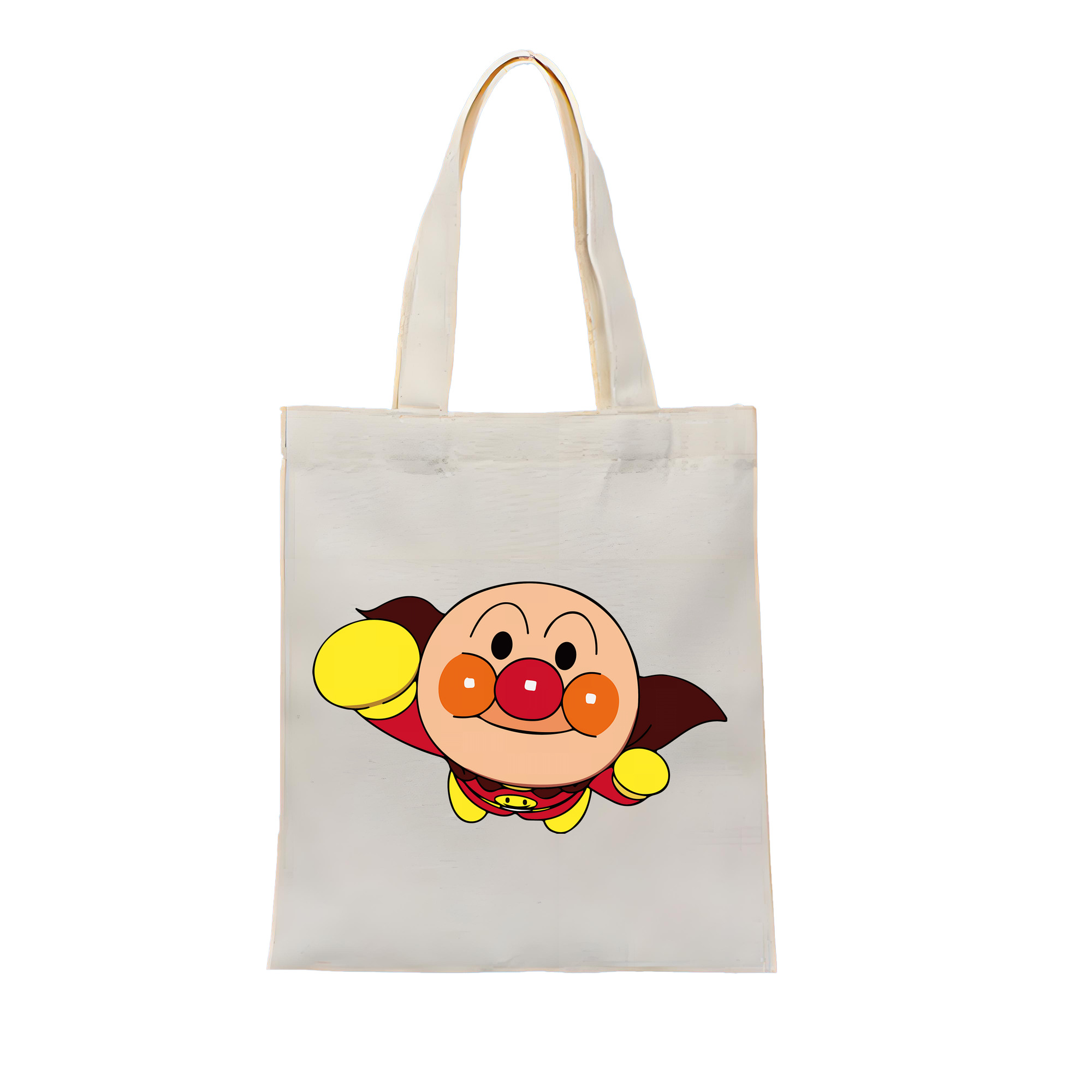 （画像用） アンパンマン Anpanman 縦型キャンバス生地手提げバッグ　トートバッグ