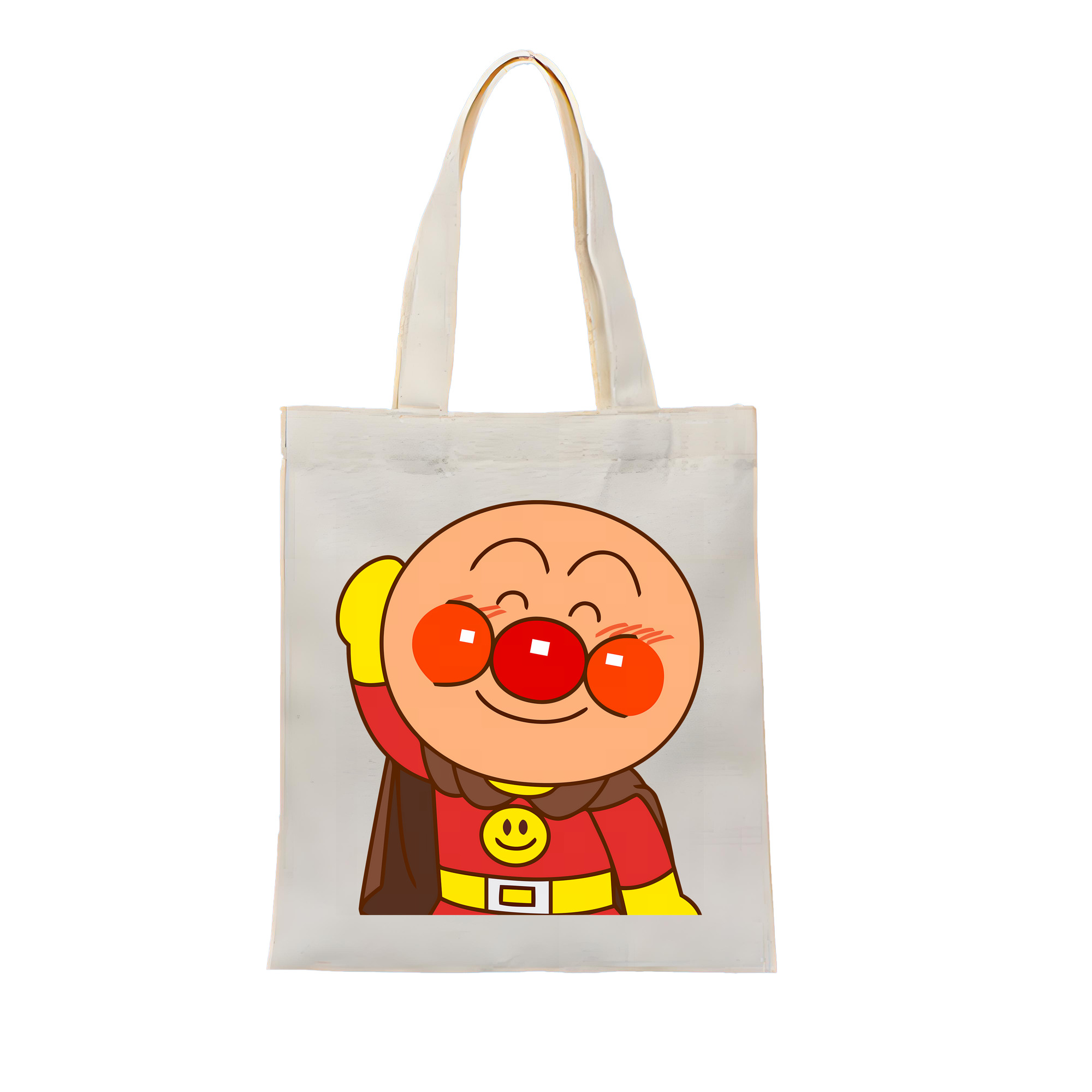 （画像用） アンパンマン Anpanman 縦型キャンバス生地手提げバッグ　トートバッグ