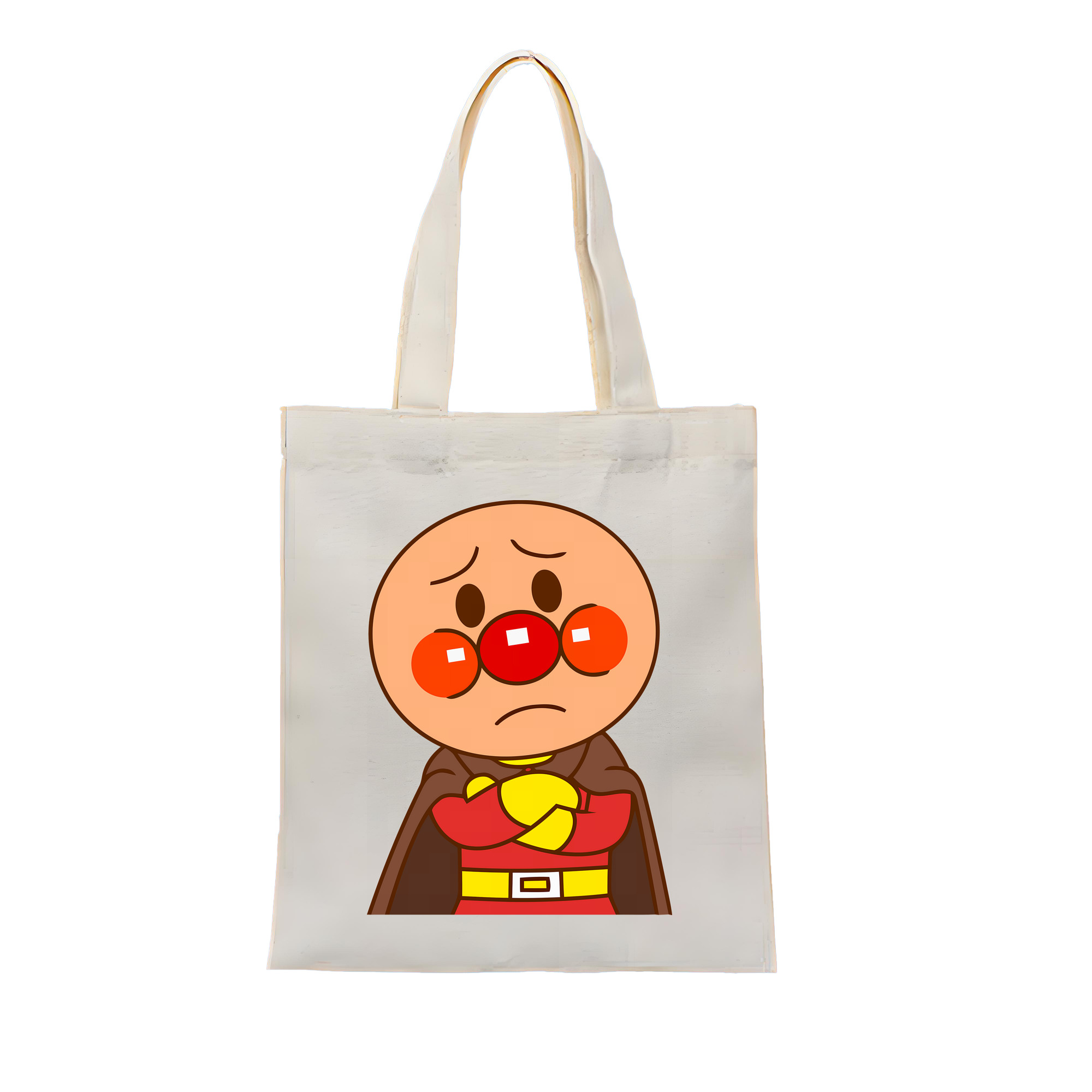 （画像用） アンパンマン Anpanman 縦型キャンバス生地手提げバッグ　トートバッグ