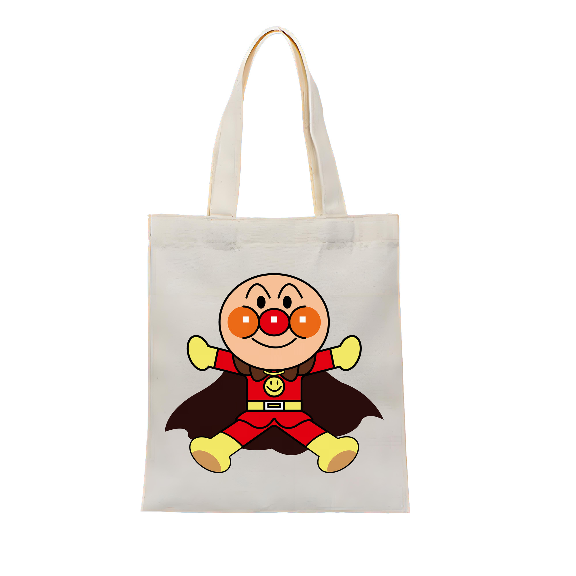 （画像用） アンパンマン Anpanman 縦型キャンバス生地手提げバッグ　トートバッグ