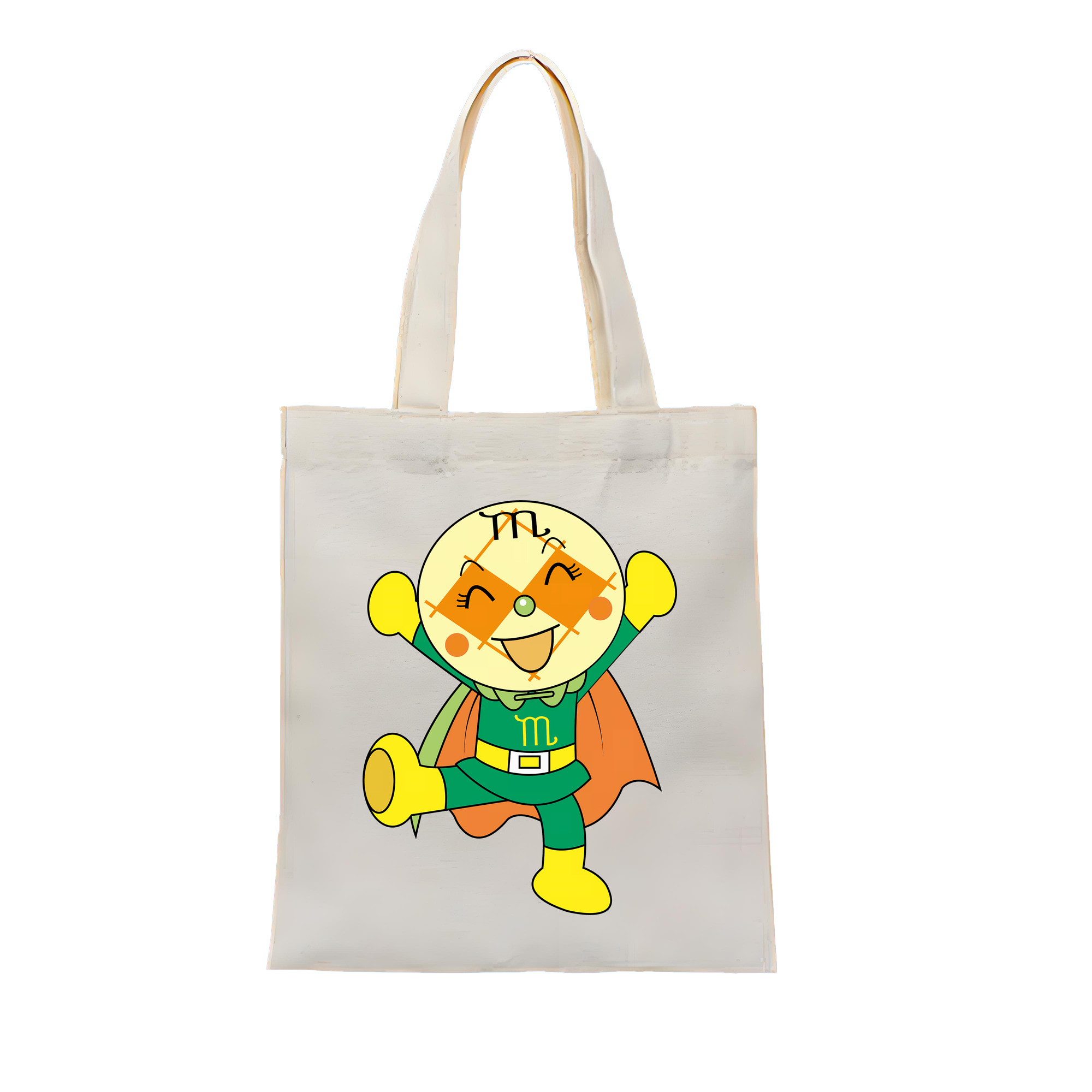（画像用） アンパンマン Anpanman 縦型キャンバス生地手提げバッグ　トートバッグ