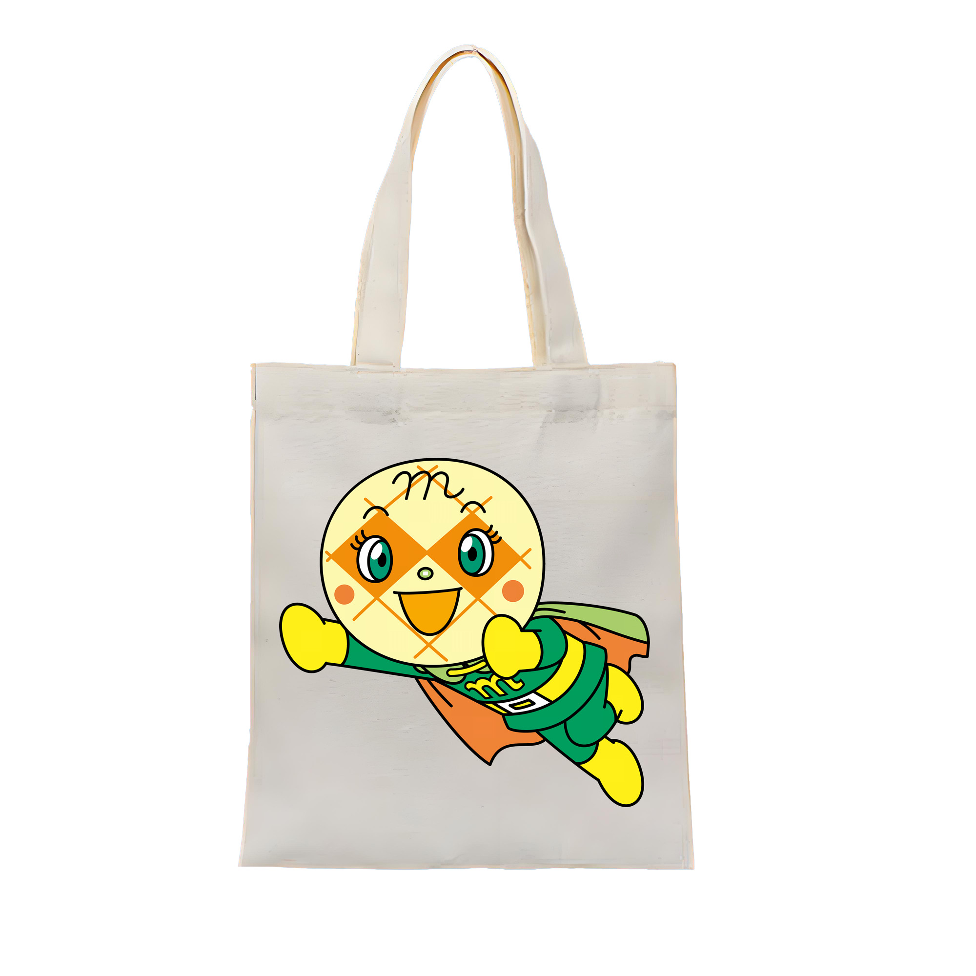 （画像用） アンパンマン Anpanman 縦型キャンバス生地手提げバッグ　トートバッグ