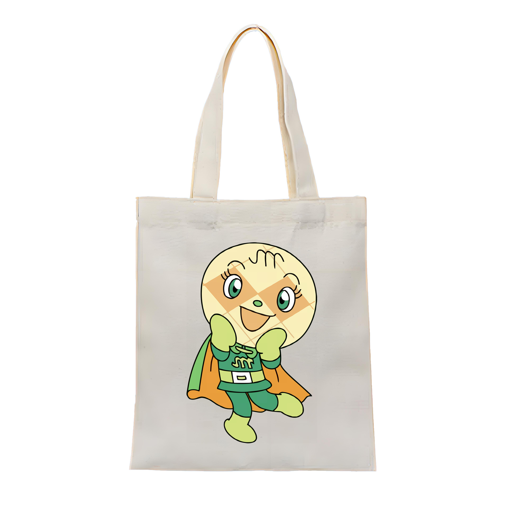 （画像用） アンパンマン Anpanman 縦型キャンバス生地手提げバッグ　トートバッグ