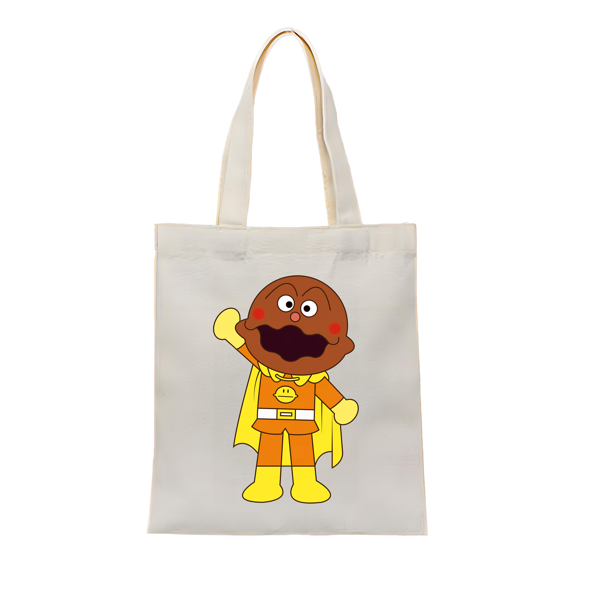 （画像用） アンパンマン Anpanman 縦型キャンバス生地手提げバッグ　トートバッグ
