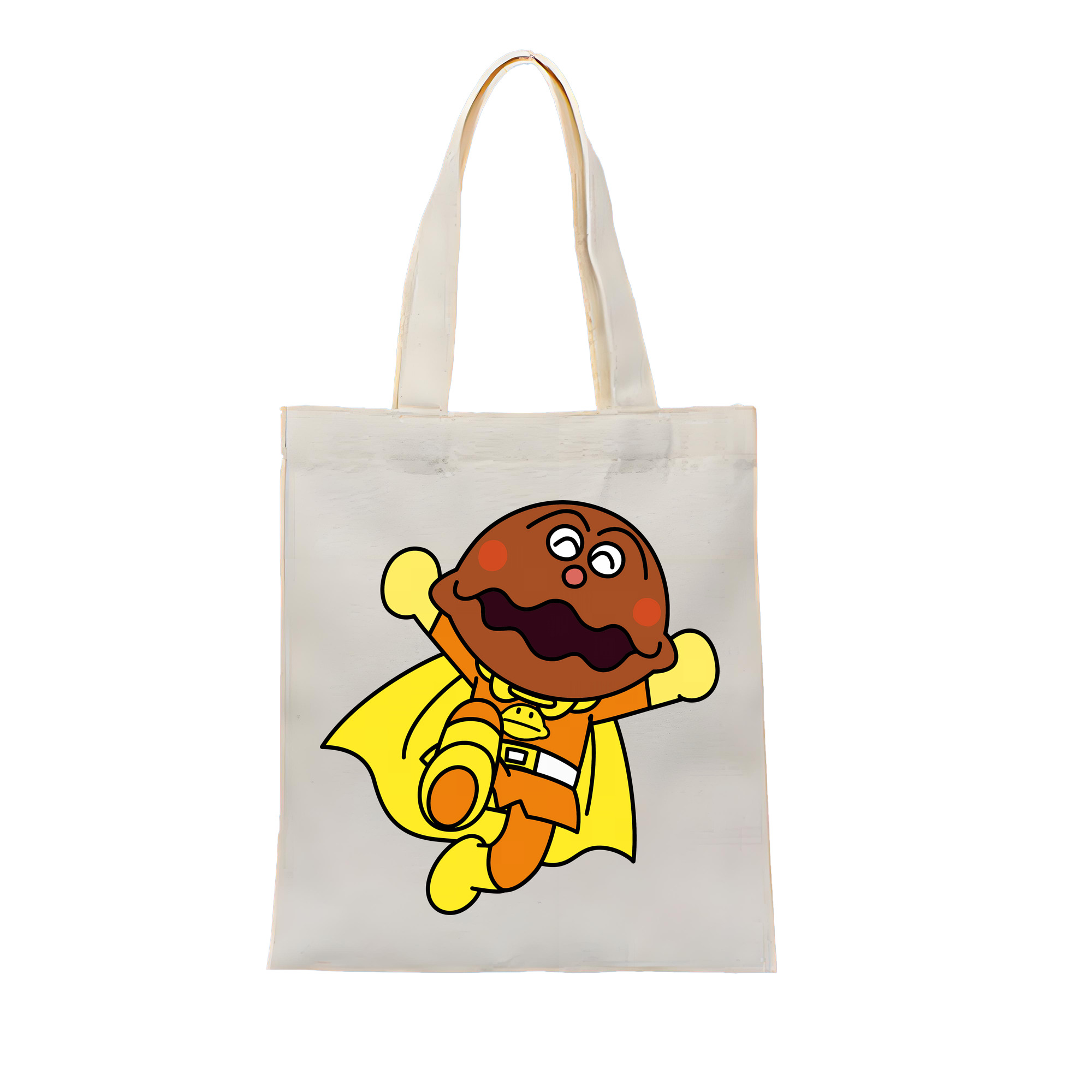 （画像用） アンパンマン Anpanman 縦型キャンバス生地手提げバッグ　トートバッグ