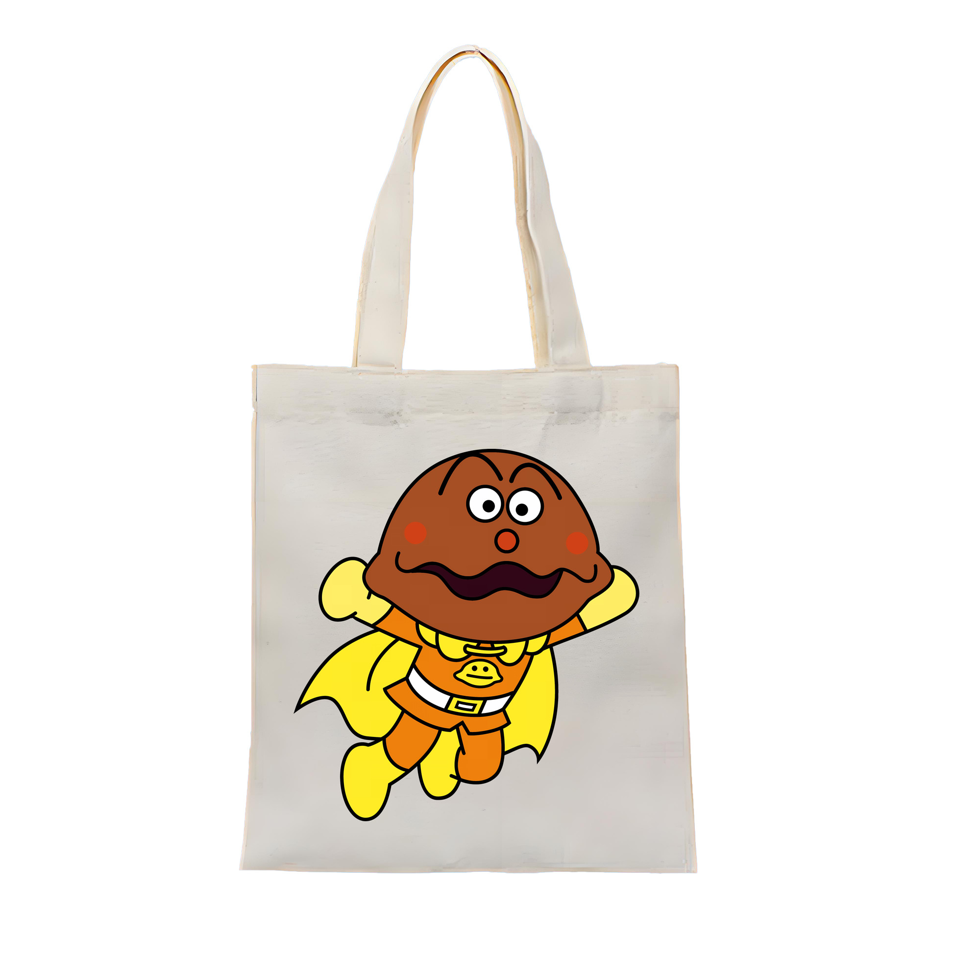 （画像用） アンパンマン Anpanman 縦型キャンバス生地手提げバッグ　トートバッグ