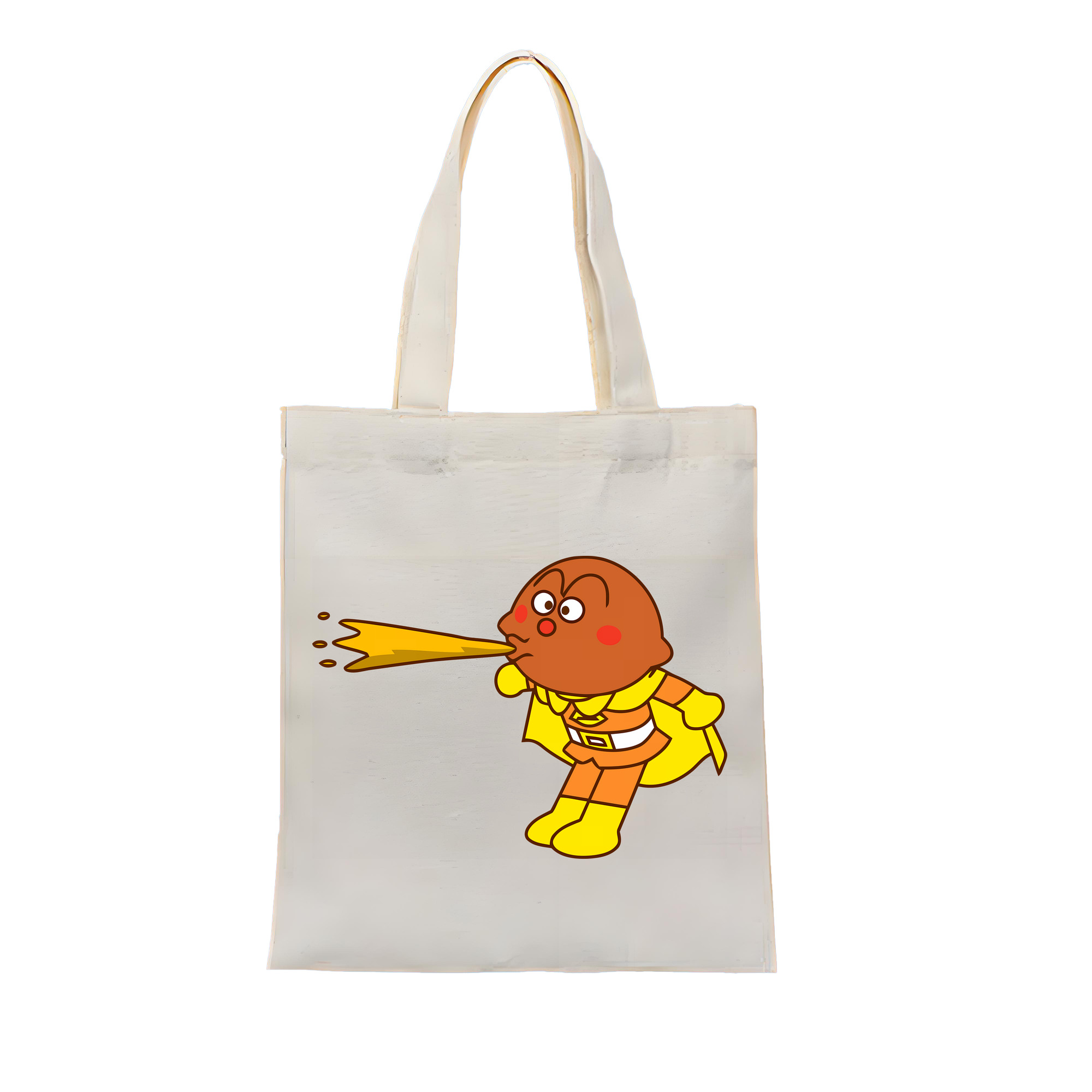 （画像用） アンパンマン Anpanman 縦型キャンバス生地手提げバッグ　トートバッグ