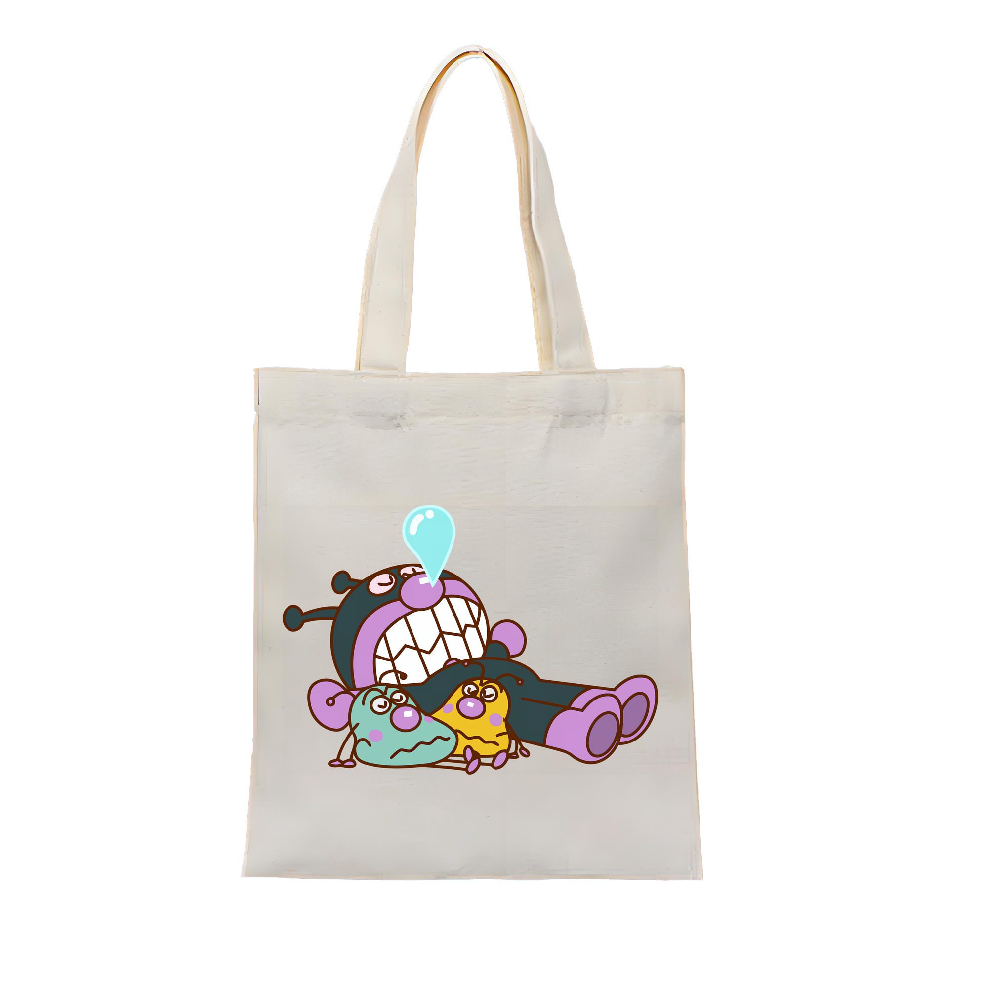 （画像用） アンパンマン Anpanman 縦型キャンバス生地手提げバッグ　トートバッグ