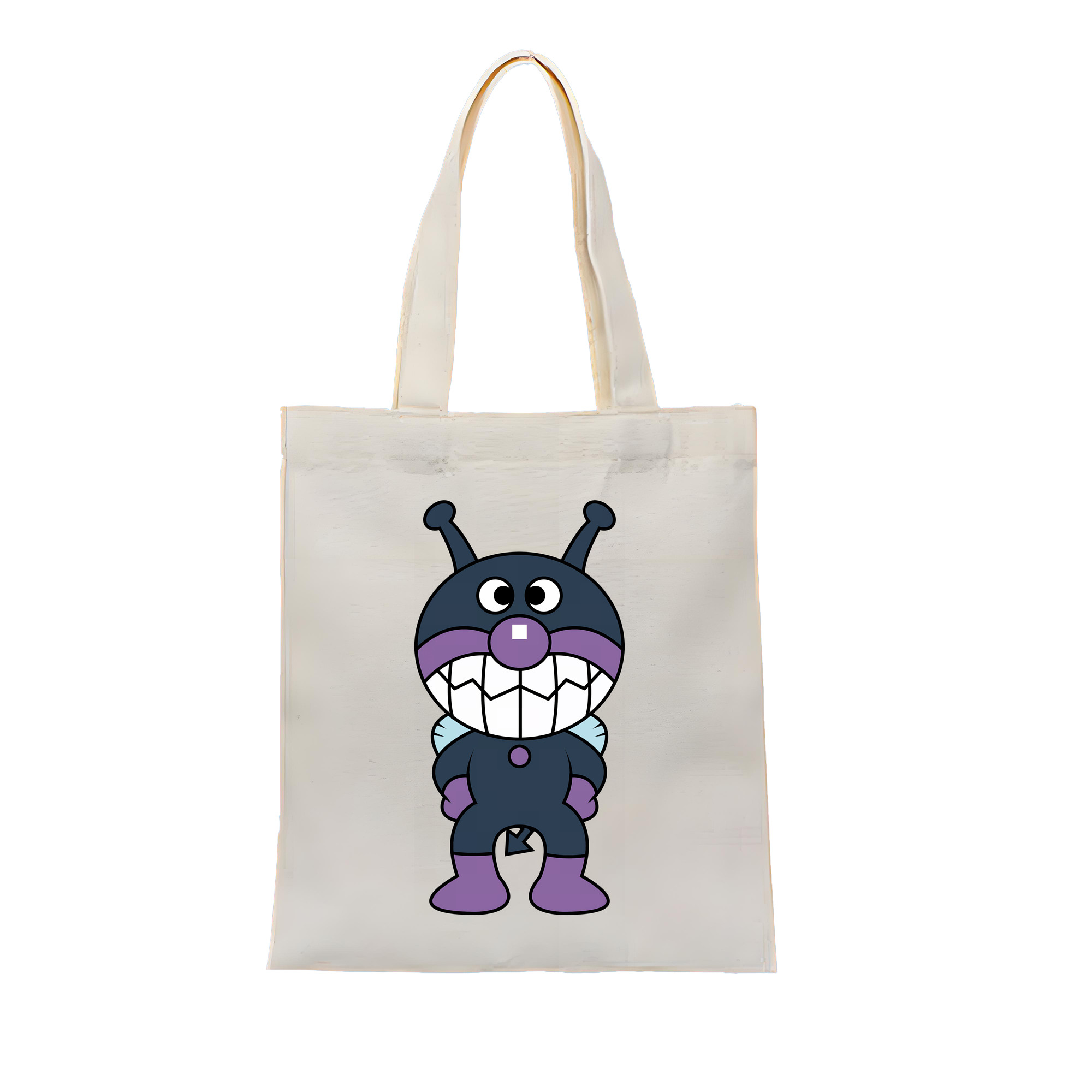 （画像用） アンパンマン Anpanman 縦型キャンバス生地手提げバッグ　トートバッグ