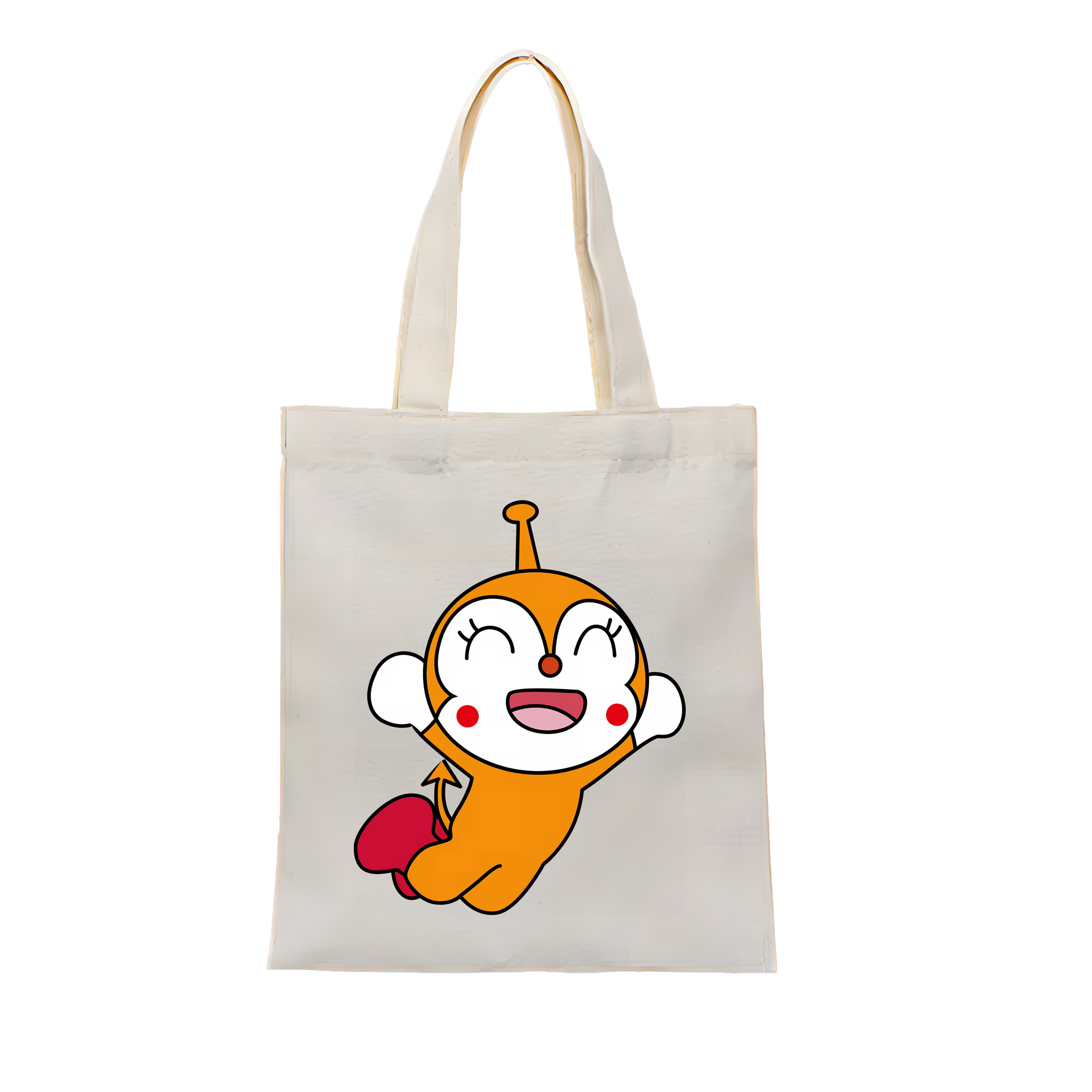 （画像用） アンパンマン Anpanman 縦型キャンバス生地手提げバッグ　トートバッグ