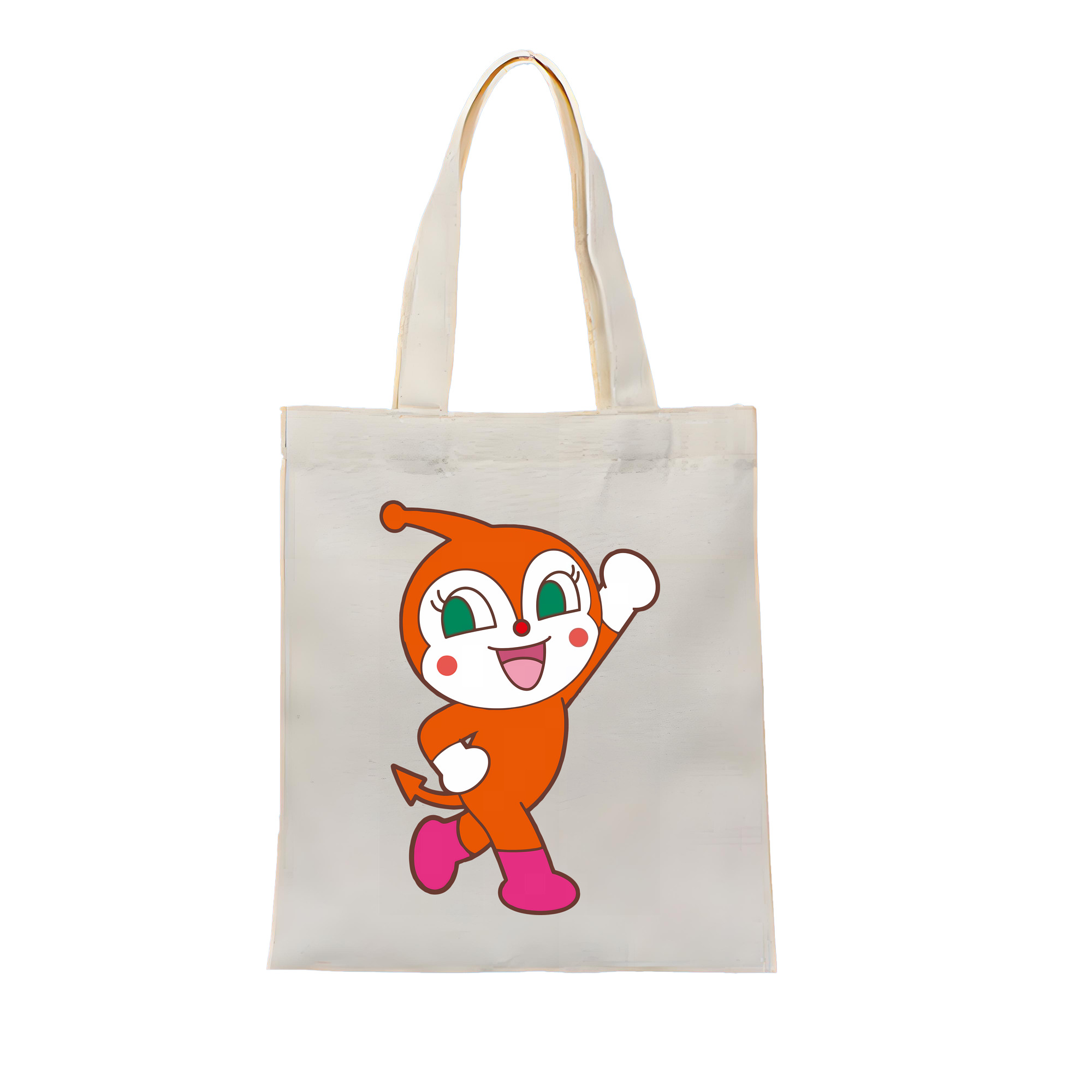 （画像用） アンパンマン Anpanman 縦型キャンバス生地手提げバッグ　トートバッグ