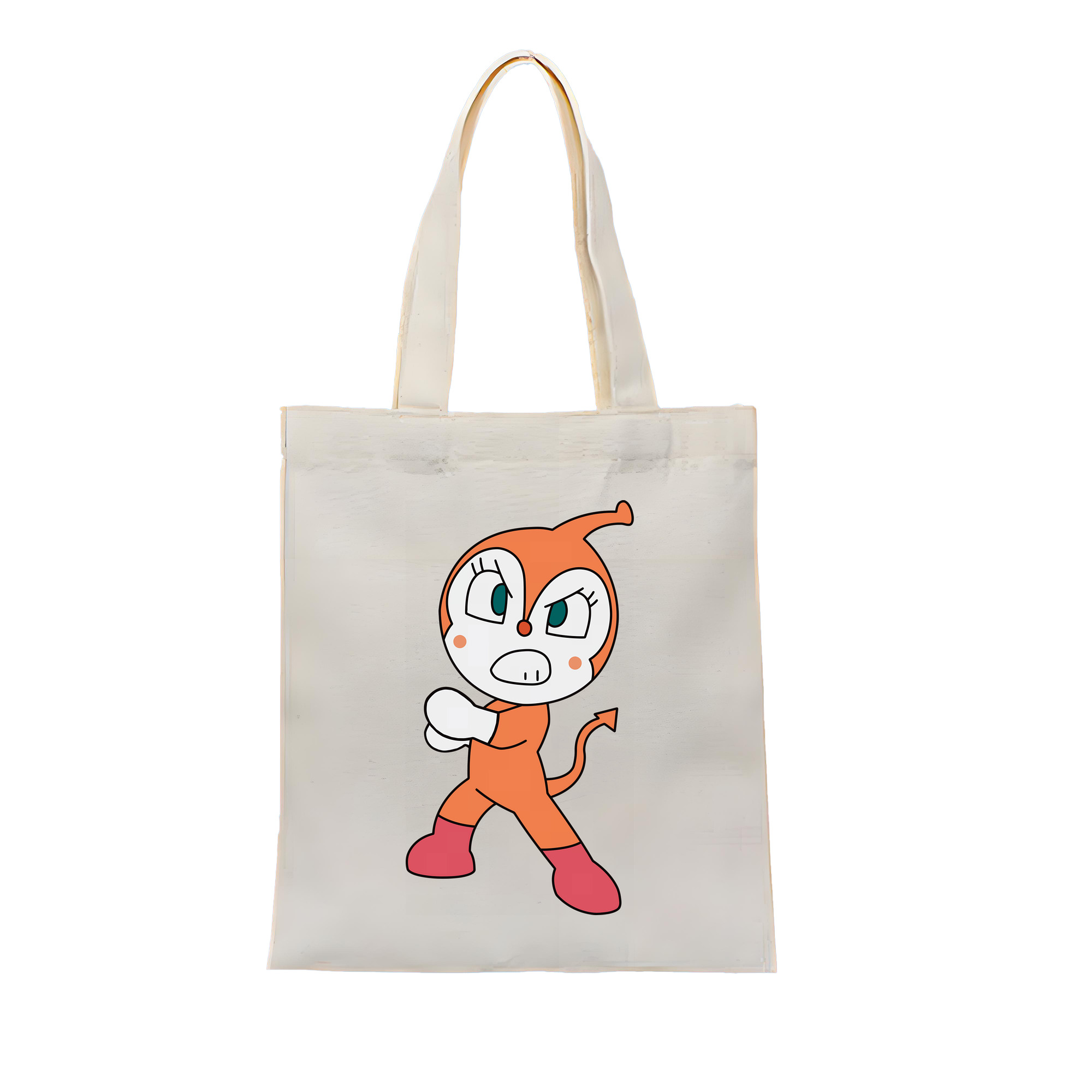 （画像用） アンパンマン Anpanman 縦型キャンバス生地手提げバッグ　トートバッグ