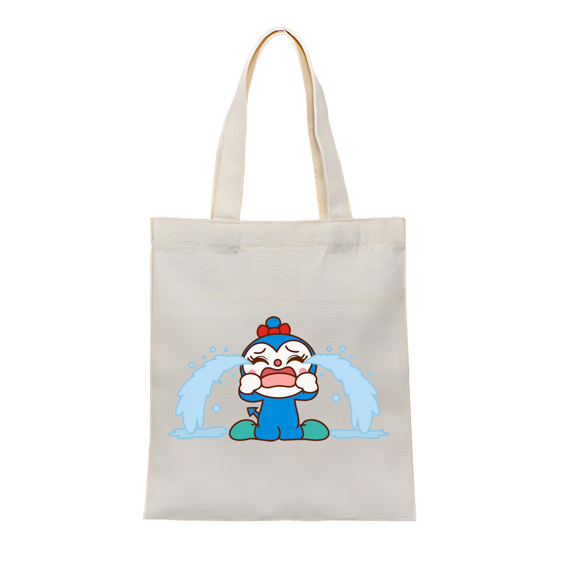 （画像用） アンパンマン Anpanman 縦型キャンバス生地手提げバッグ　トートバッグ