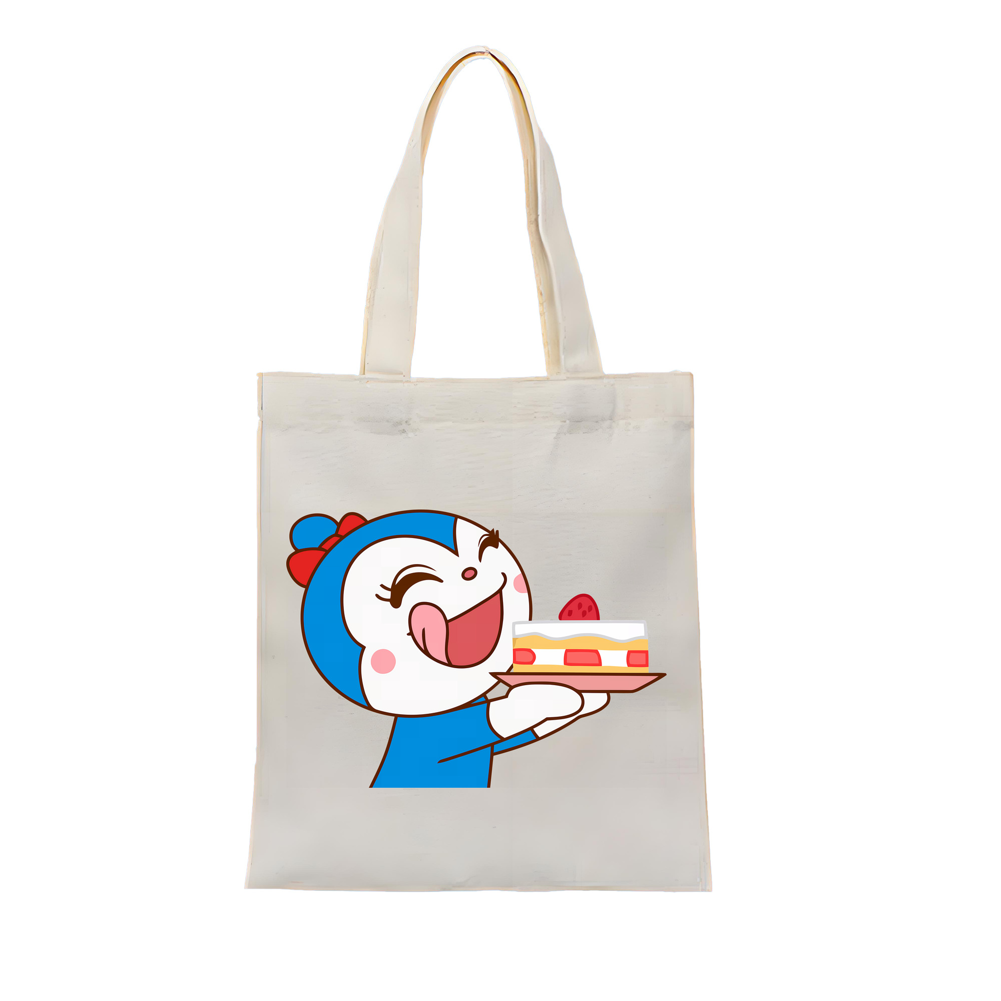 （画像用） アンパンマン Anpanman 縦型キャンバス生地手提げバッグ　トートバッグ