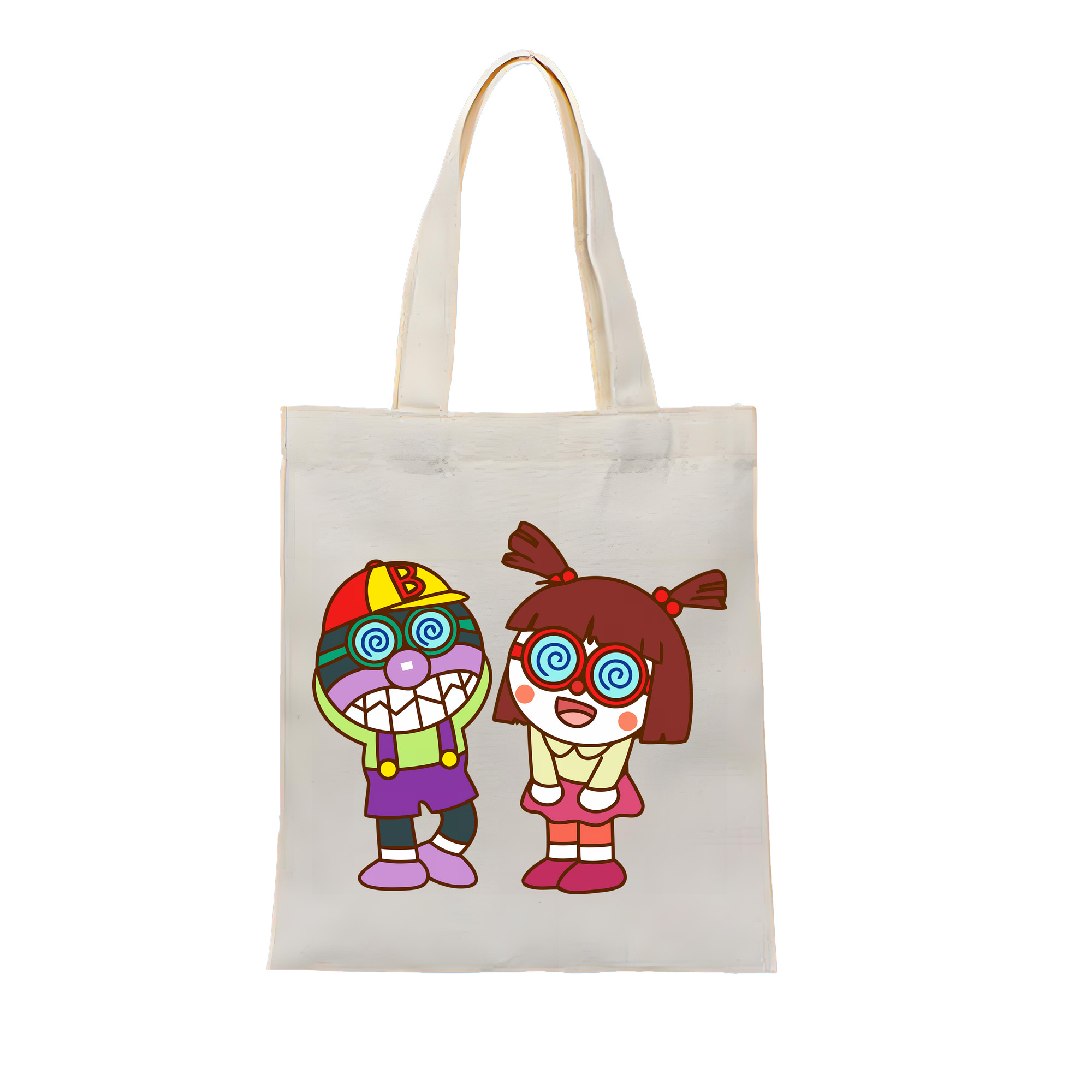 （画像用） アンパンマン Anpanman 縦型キャンバス生地手提げバッグ　トートバッグ