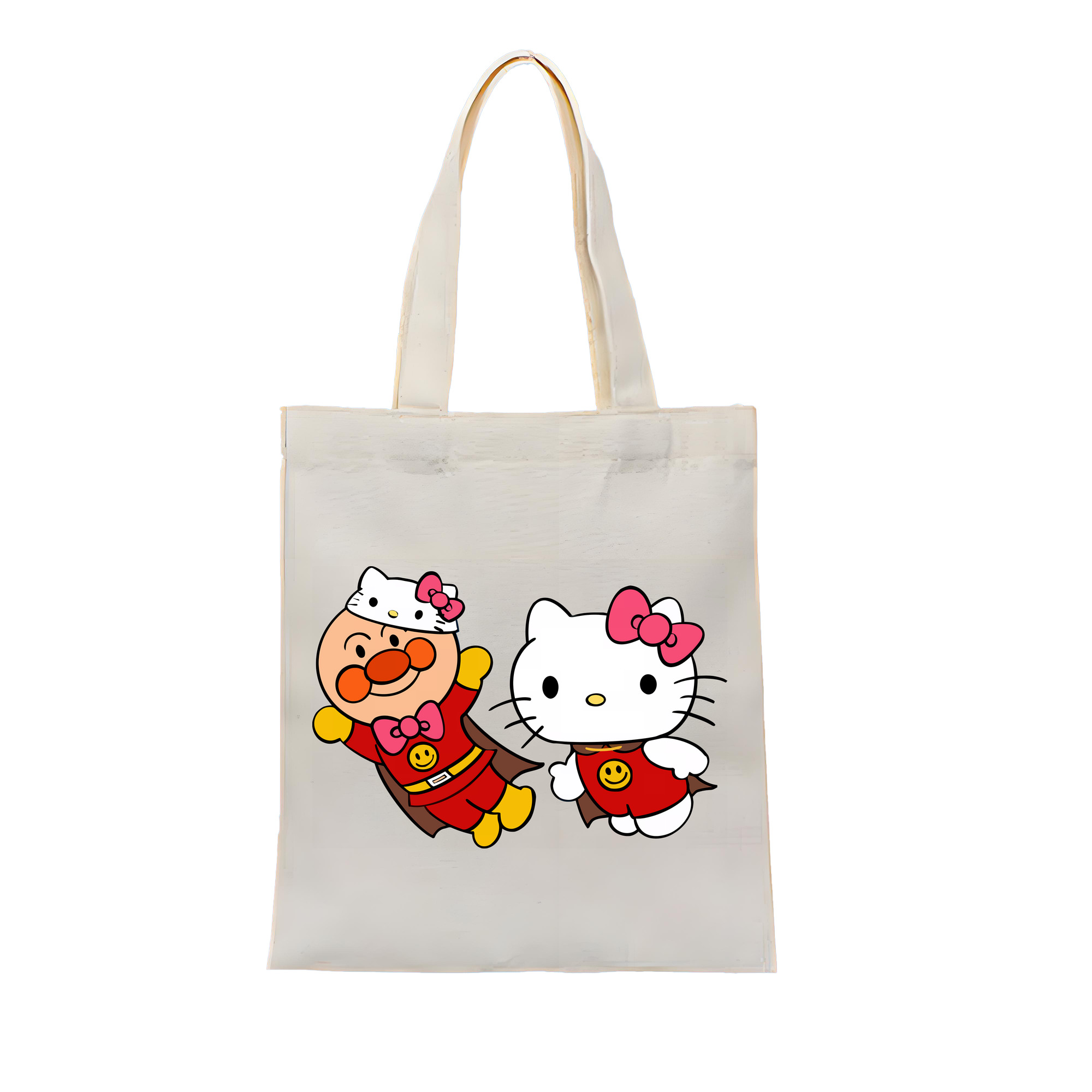 アンパンマン Anpanman 縦型キャンバス生地手提げバッグ　トートバッグ