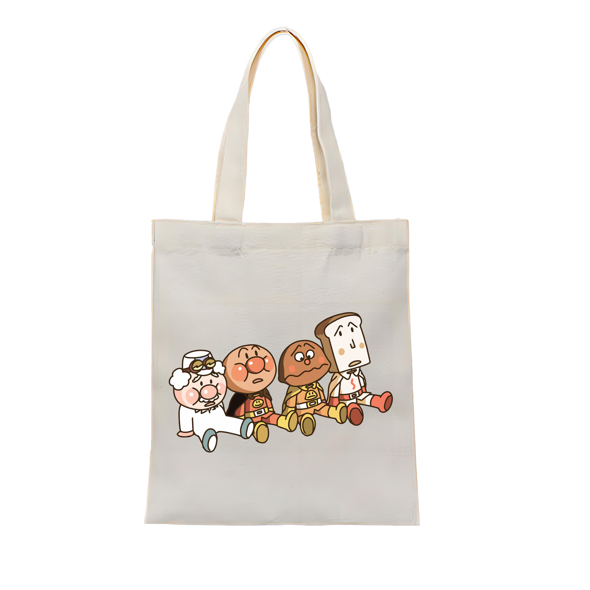 （画像用） アンパンマン Anpanman 縦型キャンバス生地手提げバッグ　トートバッグ