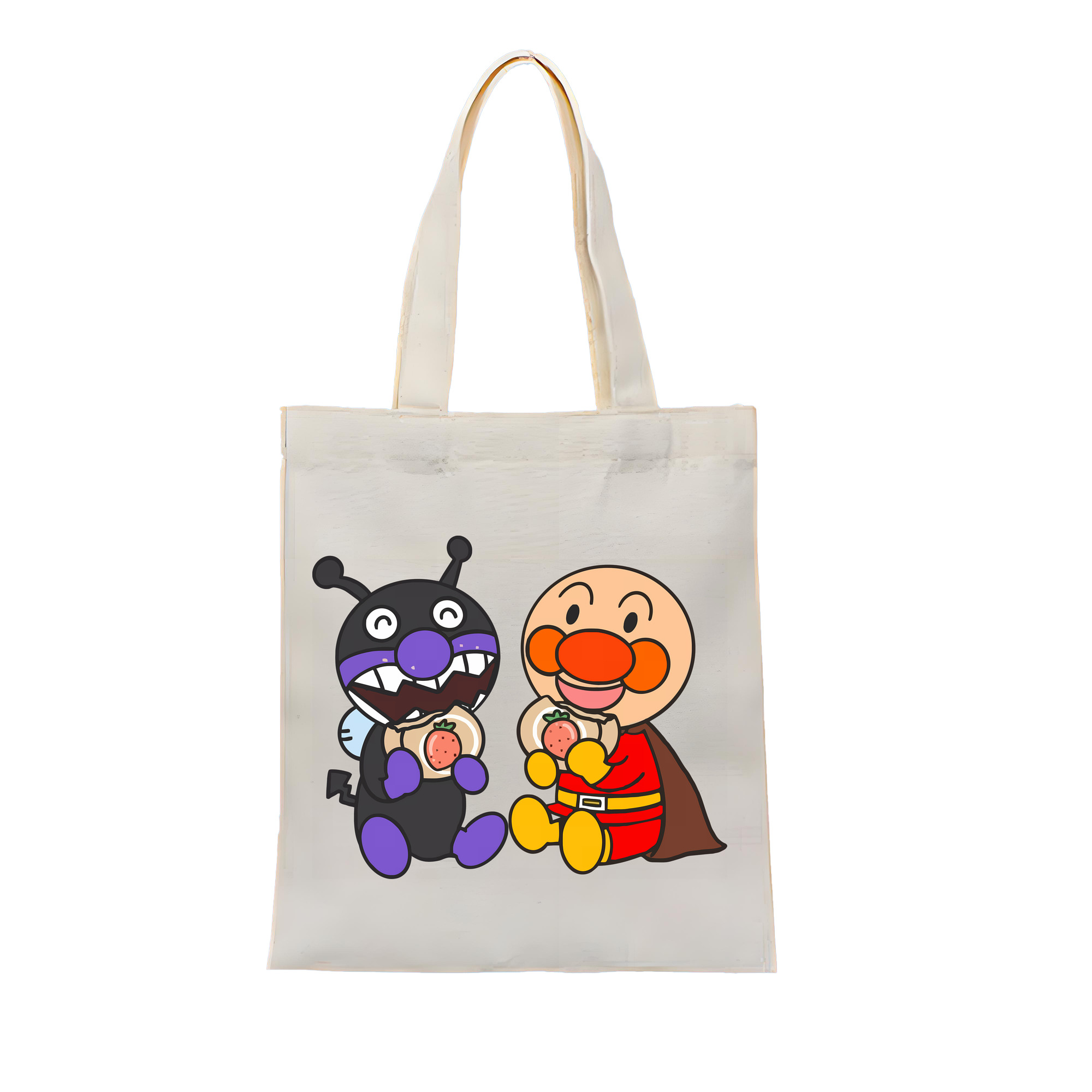 アンパンマン Anpanman 縦型キャンバス生地手提げバッグ　トートバッグ