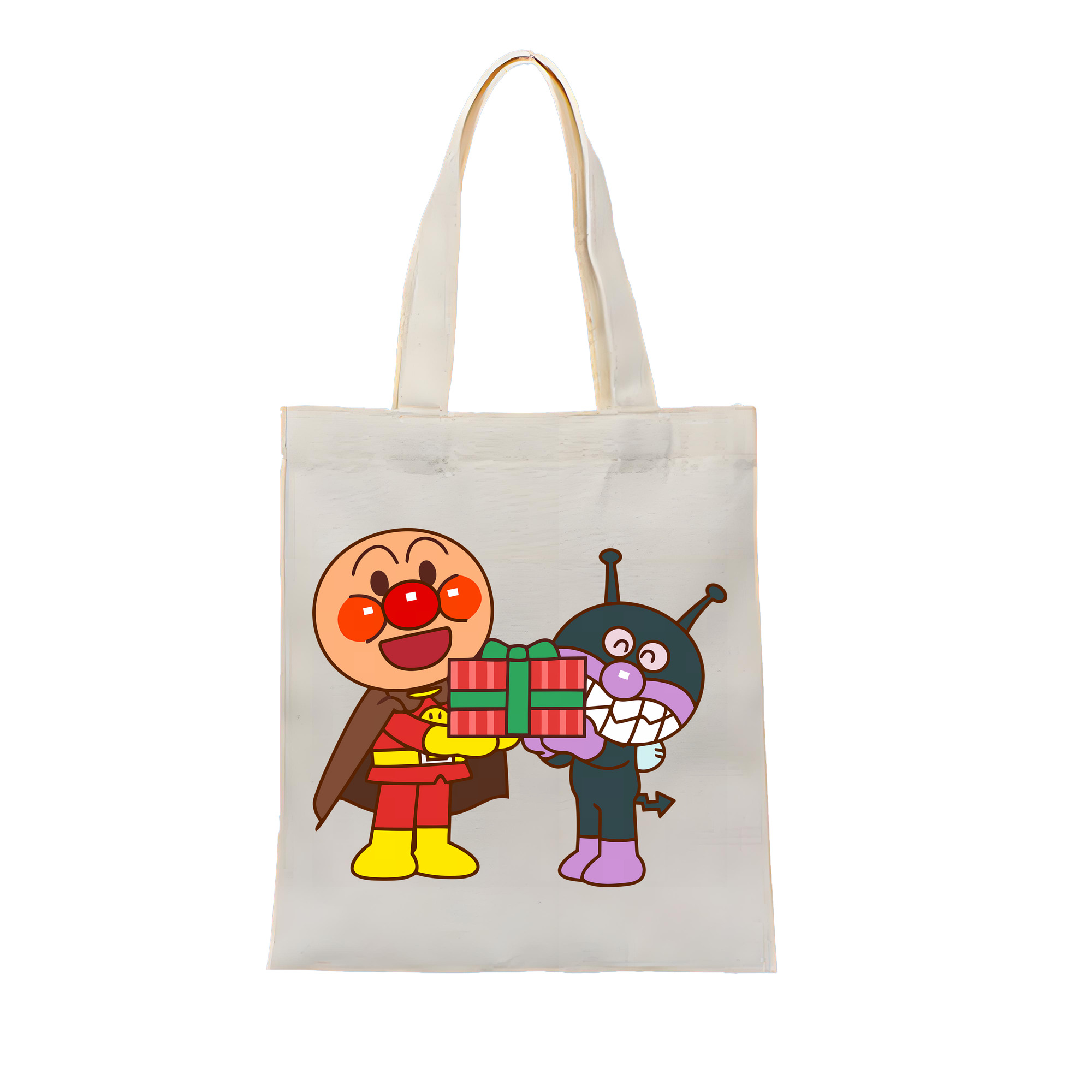 アンパンマン Anpanman 縦型キャンバス生地手提げバッグ　トートバッグ