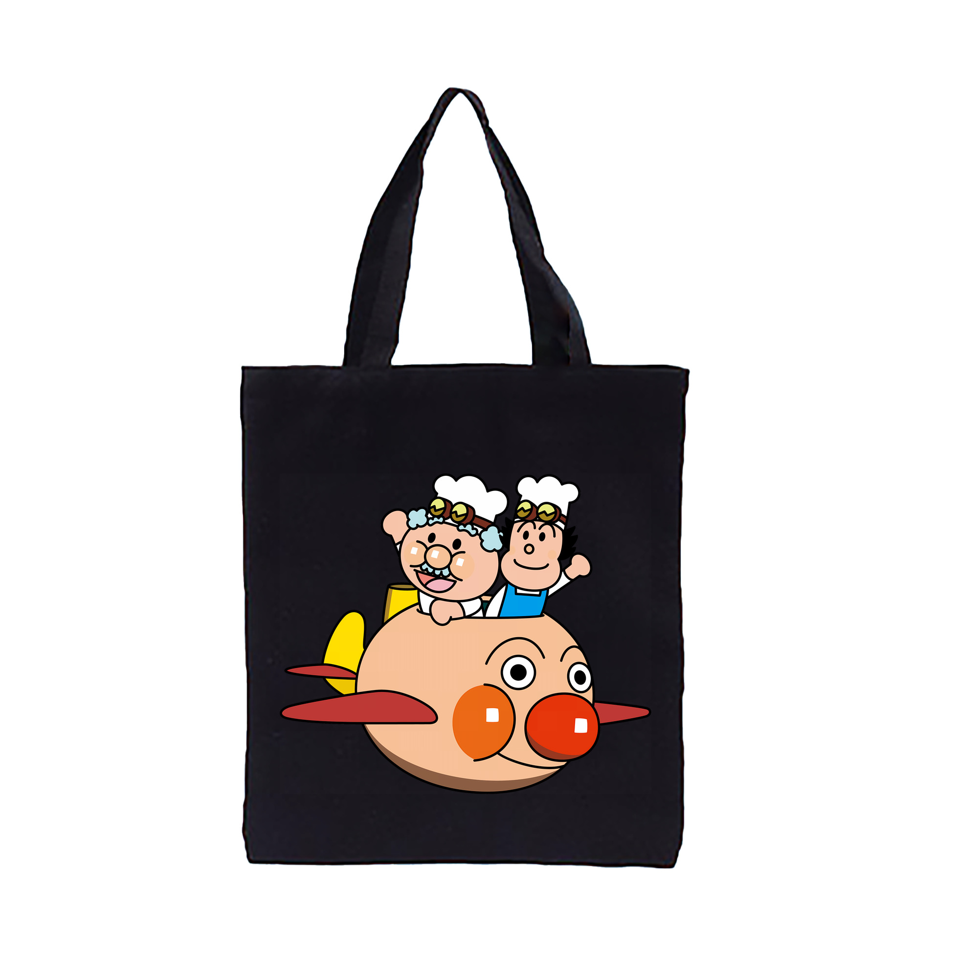 （画像用） アンパンマン Anpanman 縦型キャンバス生地手提げバッグ　トートバッグ