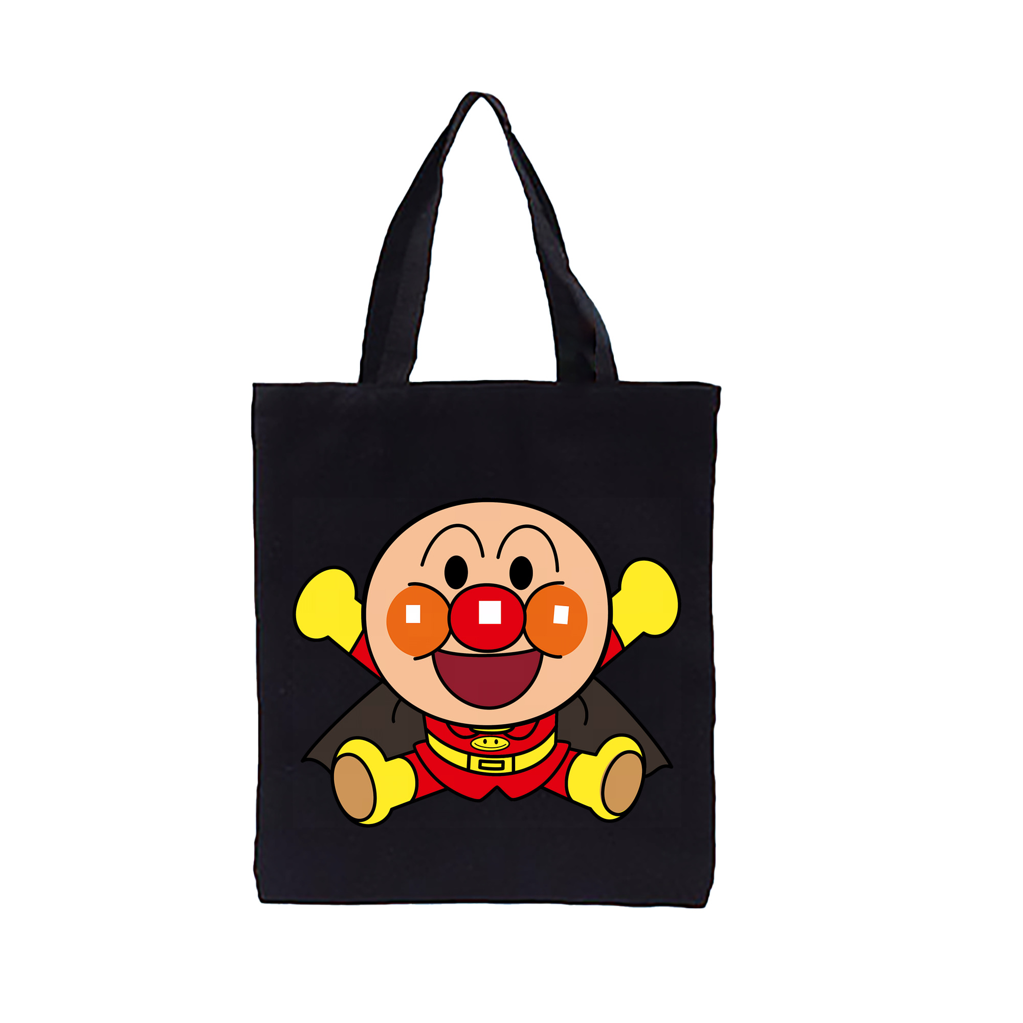 （画像用） アンパンマン Anpanman 縦型キャンバス生地手提げバッグ　トートバッグ