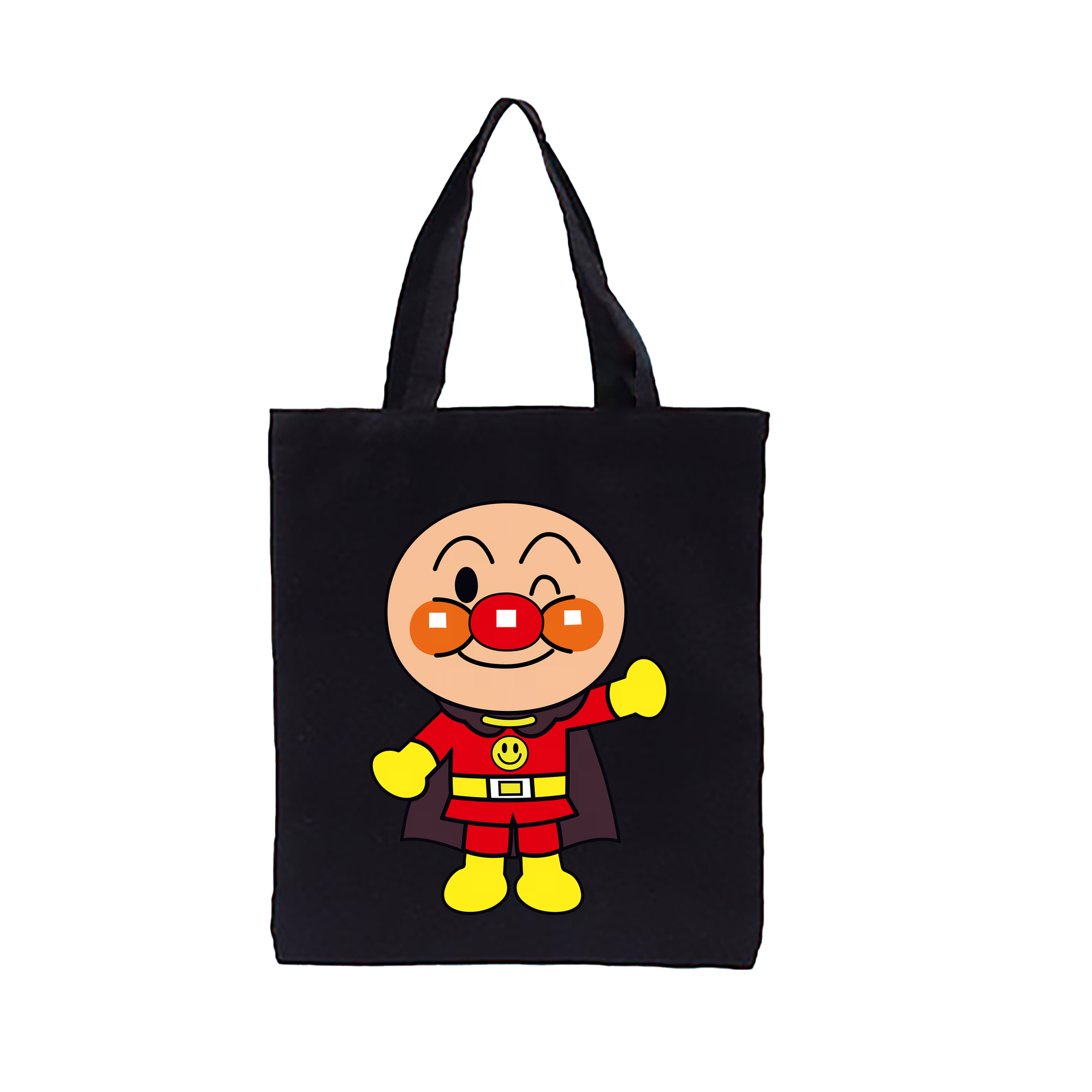 （画像用） アンパンマン Anpanman 縦型キャンバス生地手提げバッグ　トートバッグ