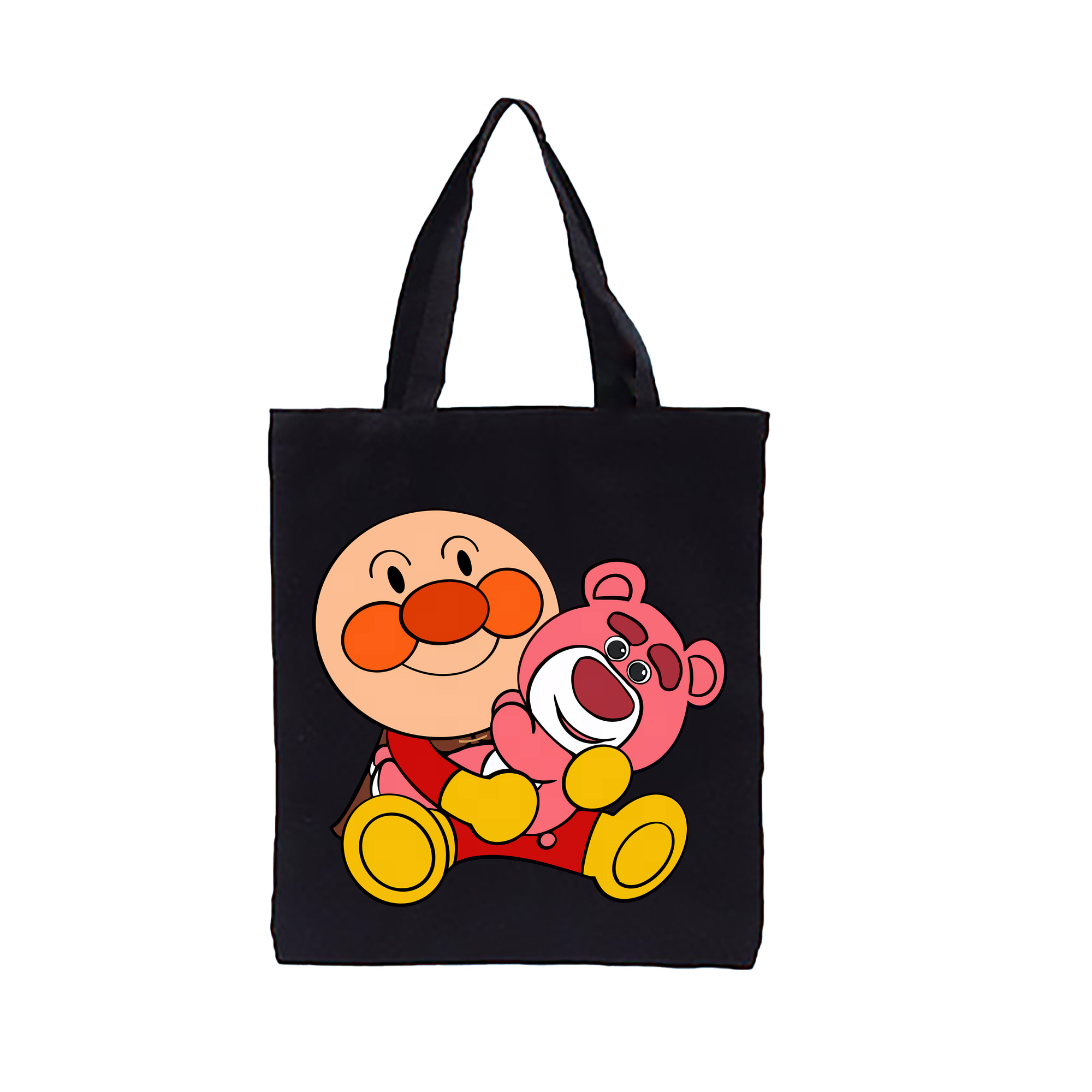 （画像用） アンパンマン Anpanman 縦型キャンバス生地手提げバッグ　トートバッグ