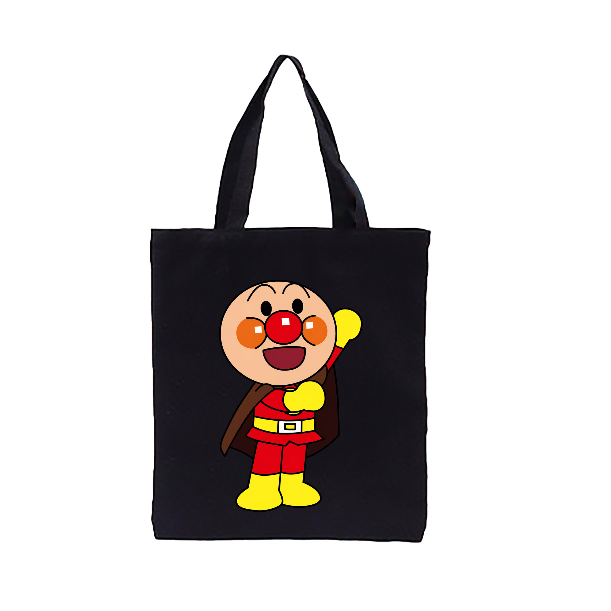 （画像用） アンパンマン Anpanman 縦型キャンバス生地手提げバッグ　トートバッグ