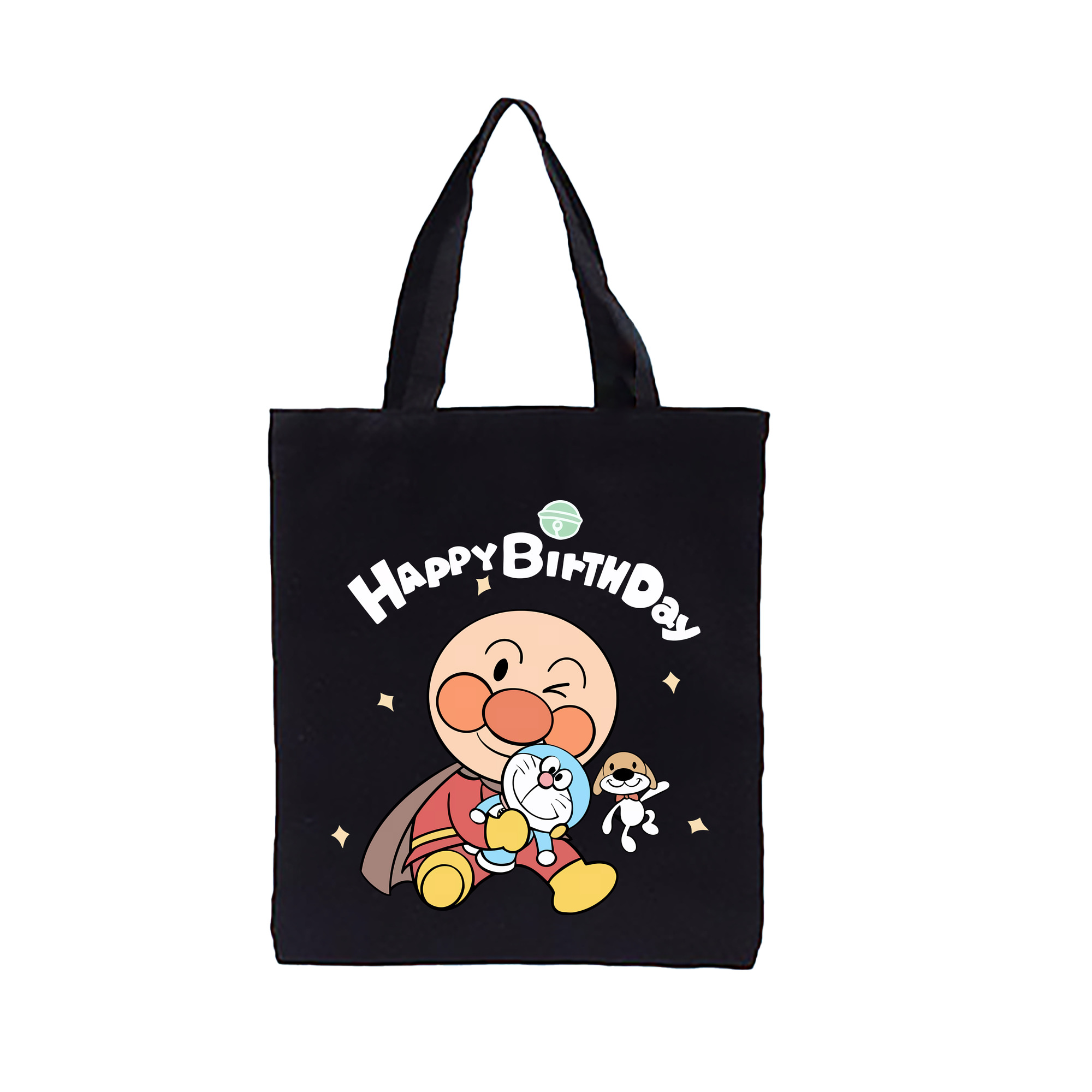 （画像用） アンパンマン Anpanman 縦型キャンバス生地手提げバッグ　トートバッグ