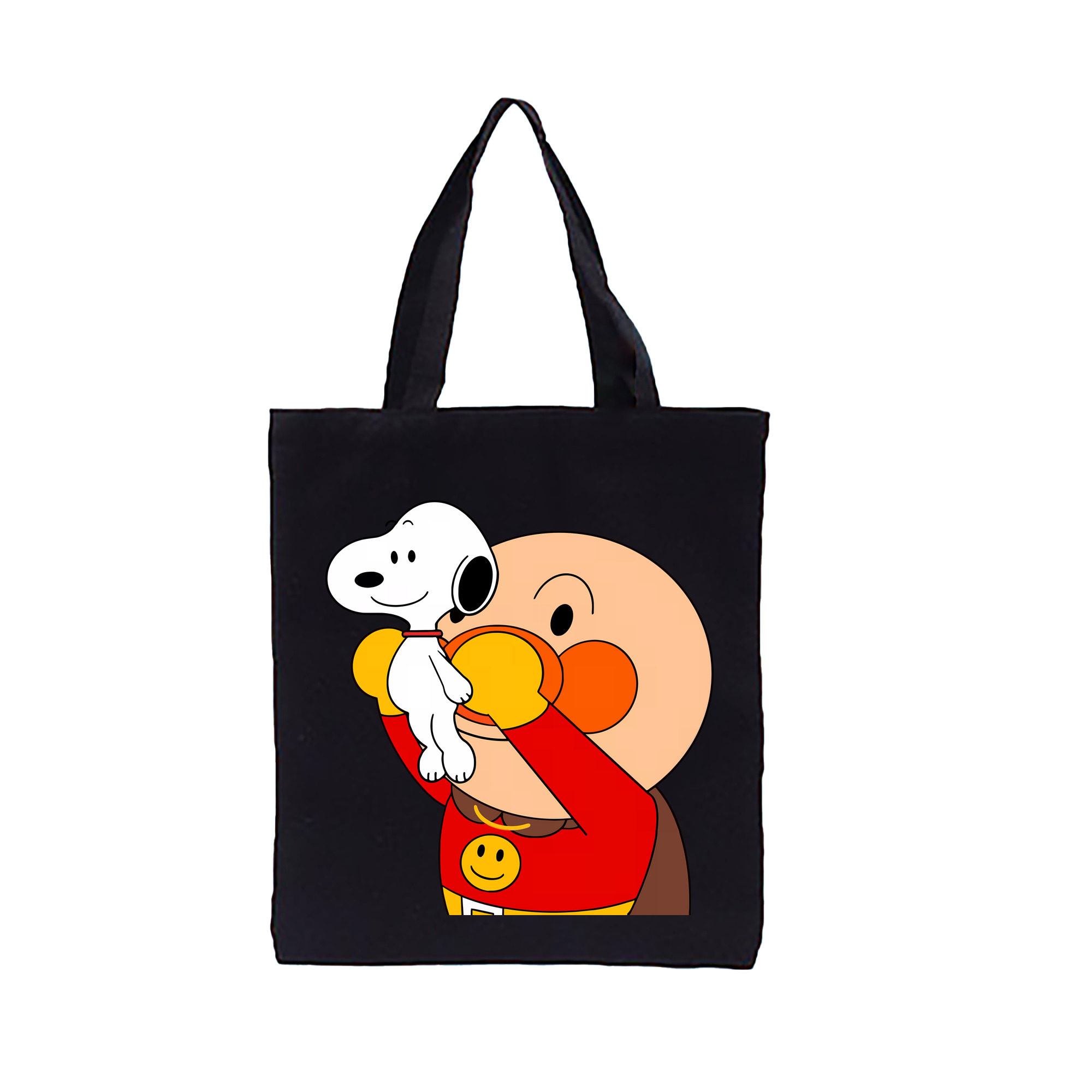 （画像用） アンパンマン Anpanman 縦型キャンバス生地手提げバッグ　トートバッグ