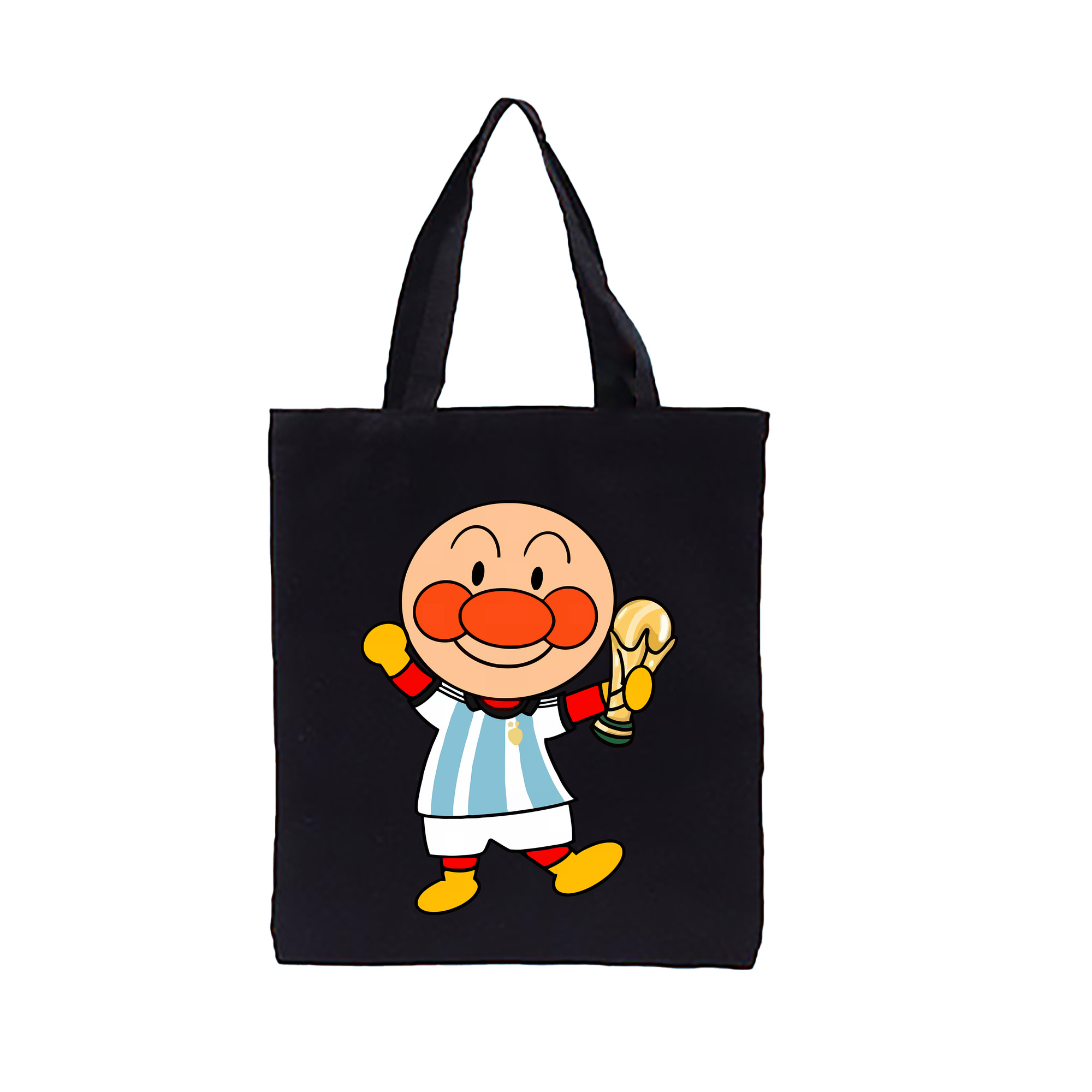 （画像用） アンパンマン Anpanman 縦型キャンバス生地手提げバッグ　トートバッグ