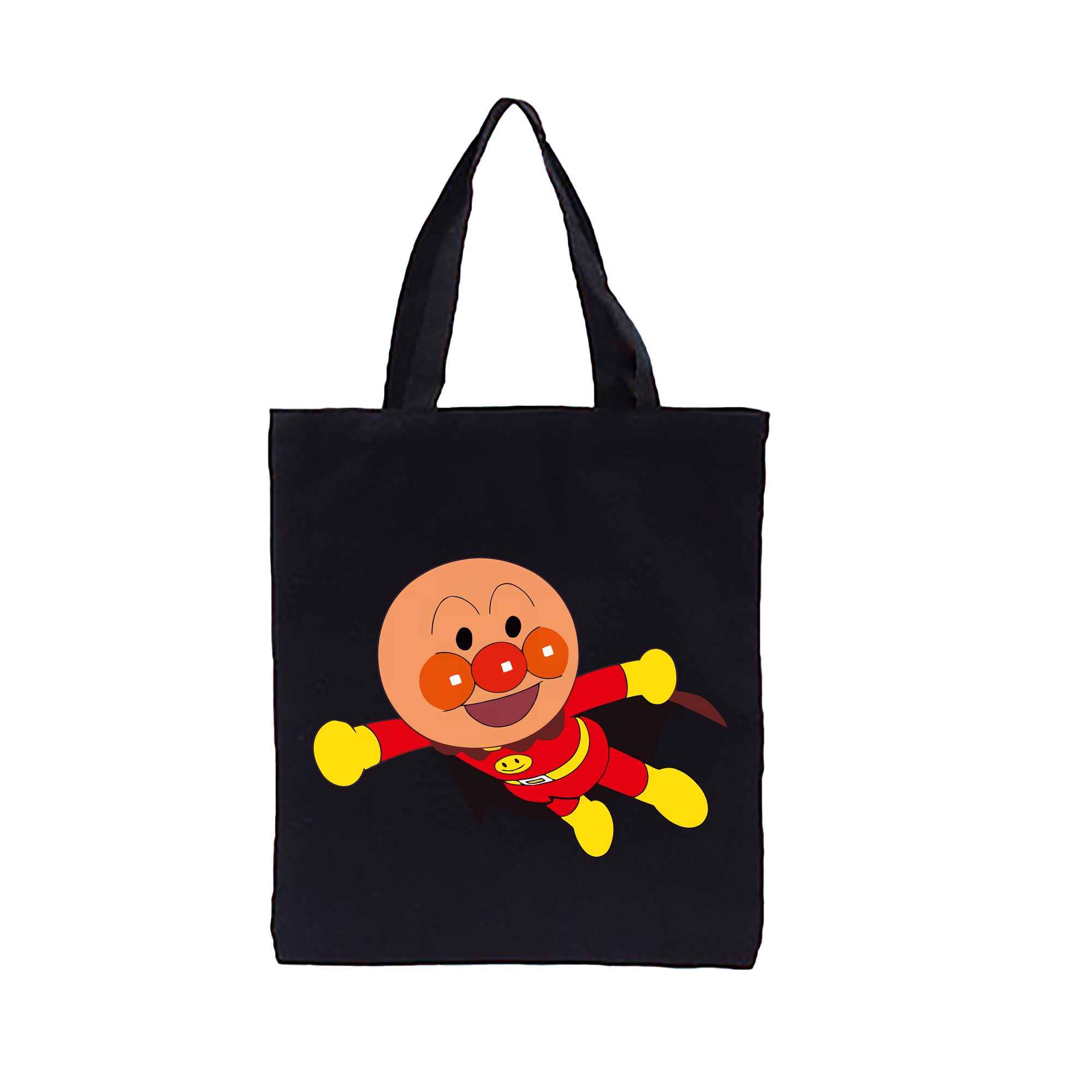 （画像用） アンパンマン Anpanman 縦型キャンバス生地手提げバッグ　トートバッグ