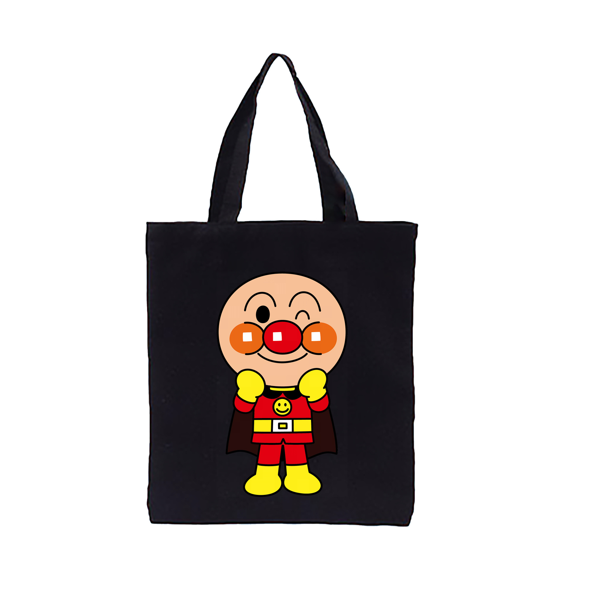 （画像用） アンパンマン Anpanman 縦型キャンバス生地手提げバッグ　トートバッグ