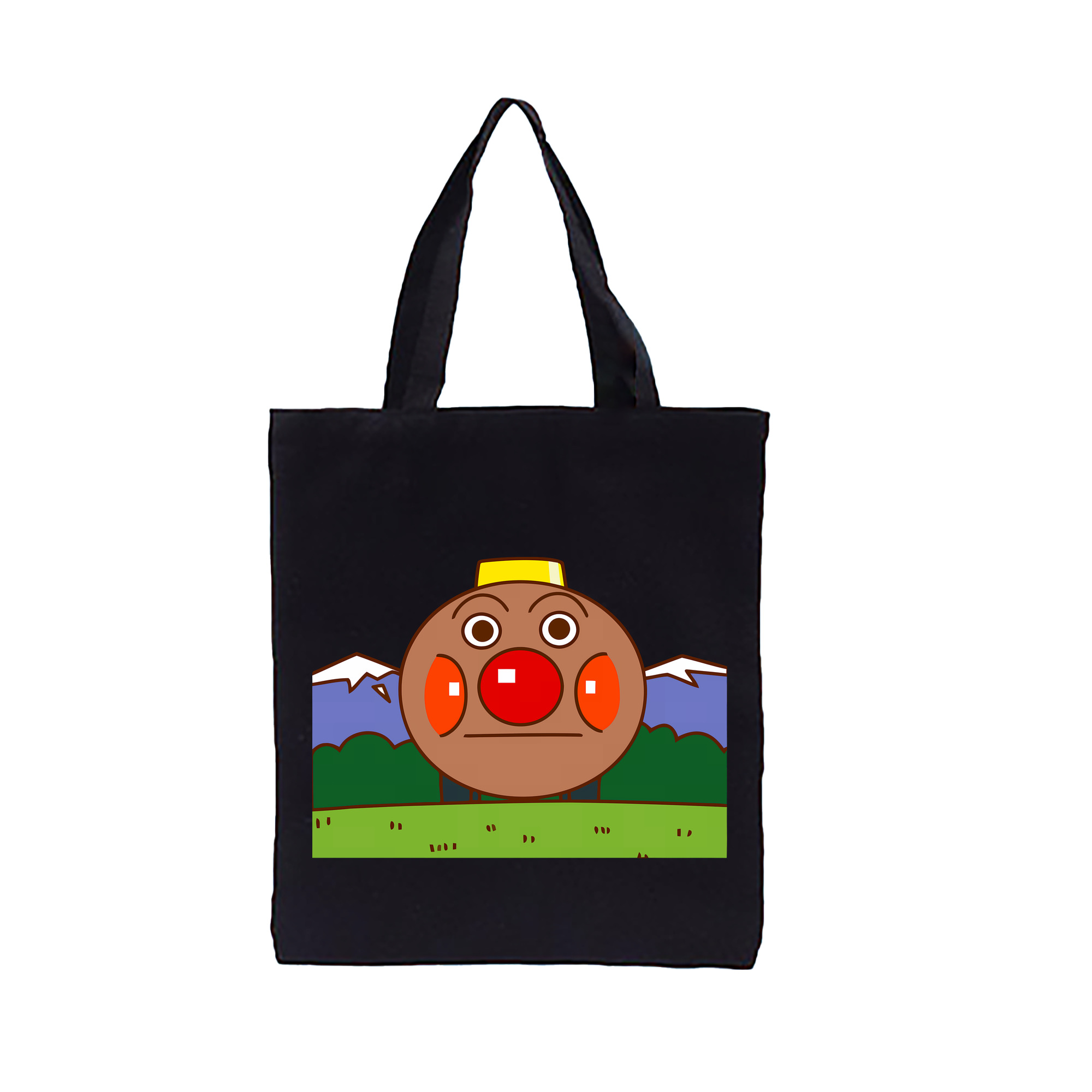 （画像用） アンパンマン Anpanman 縦型キャンバス生地手提げバッグ　トートバッグ