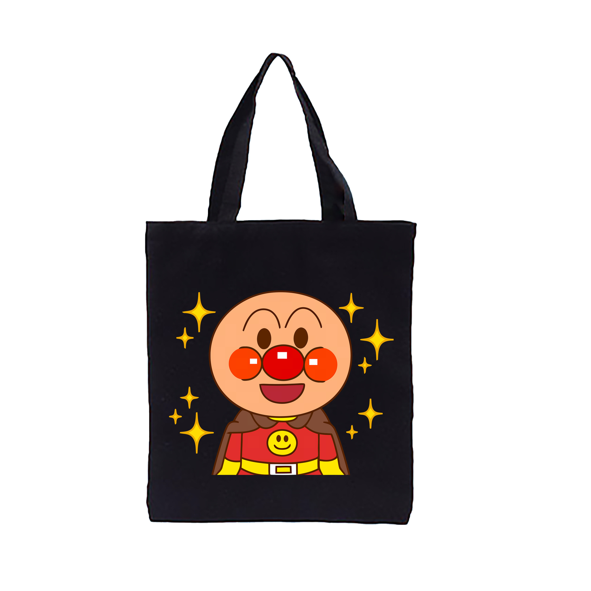 （画像用） アンパンマン Anpanman 縦型キャンバス生地手提げバッグ　トートバッグ