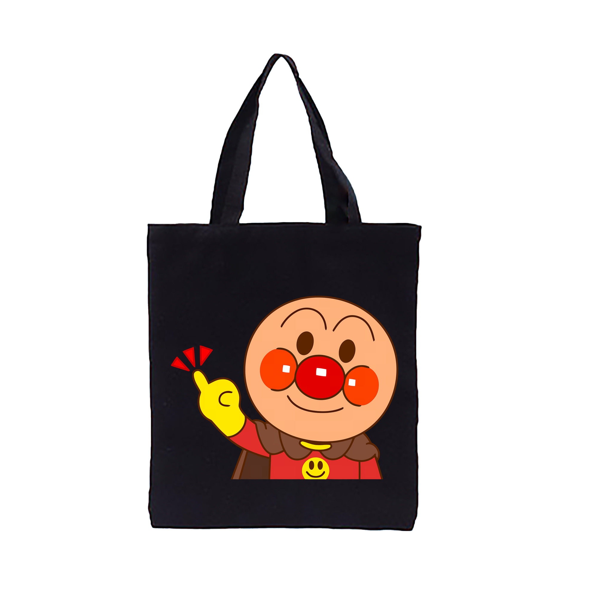 （画像用） アンパンマン Anpanman 縦型キャンバス生地手提げバッグ　トートバッグ