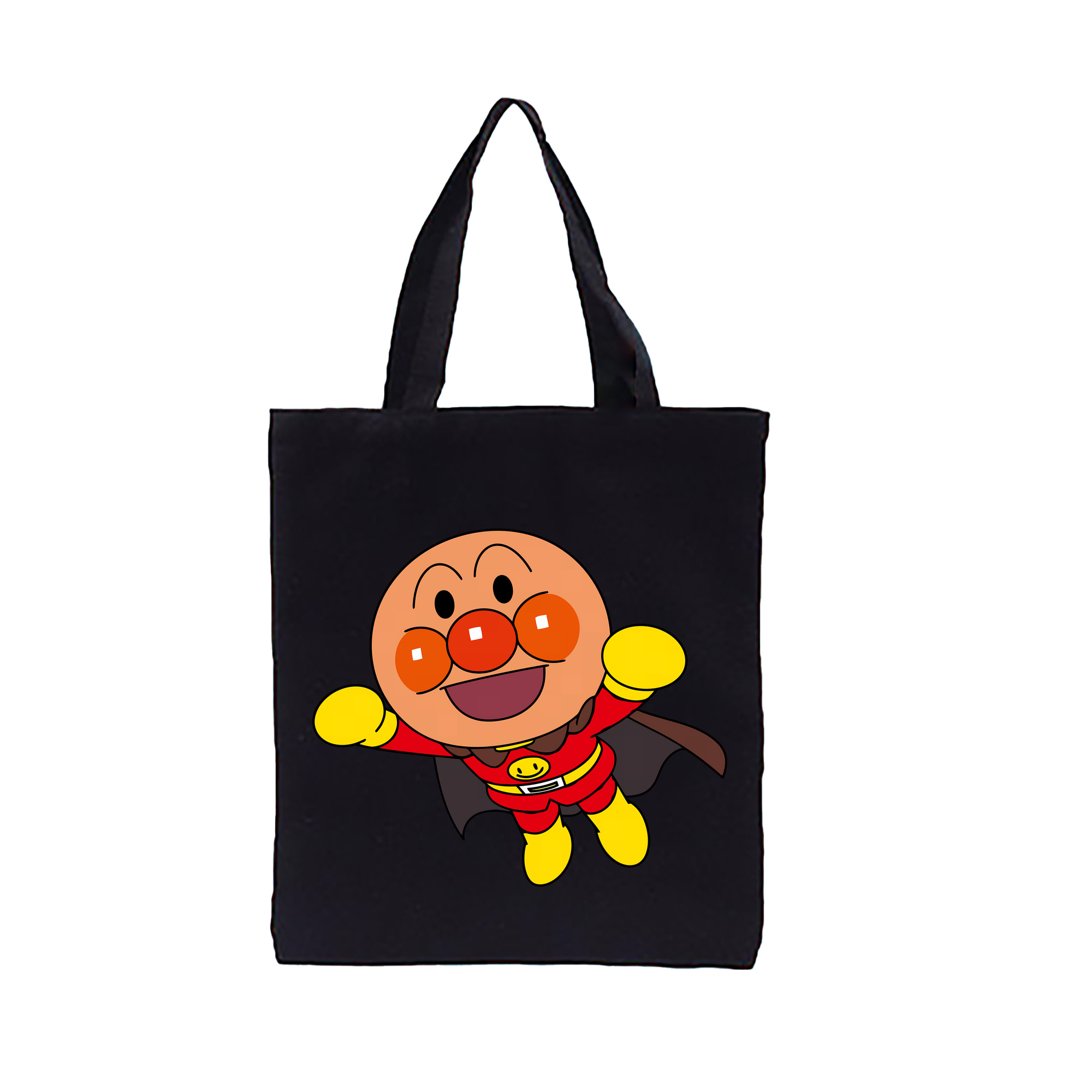 （画像用） アンパンマン Anpanman 縦型キャンバス生地手提げバッグ　トートバッグ