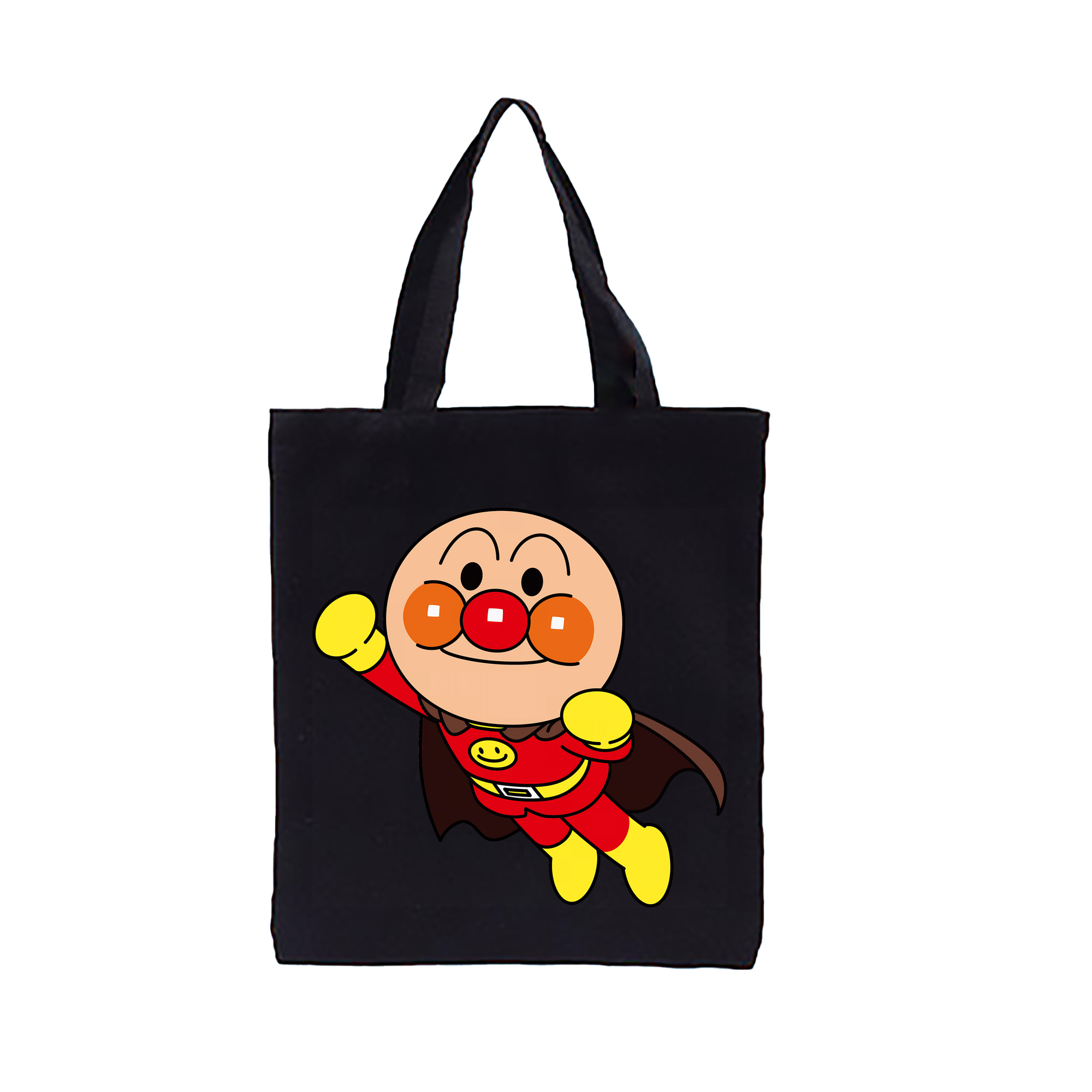 （画像用） アンパンマン Anpanman 縦型キャンバス生地手提げバッグ　トートバッグ