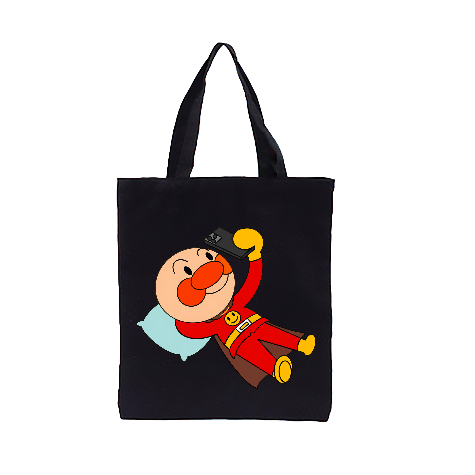 （画像用） アンパンマン Anpanman 縦型キャンバス生地手提げバッグ　トートバッグ