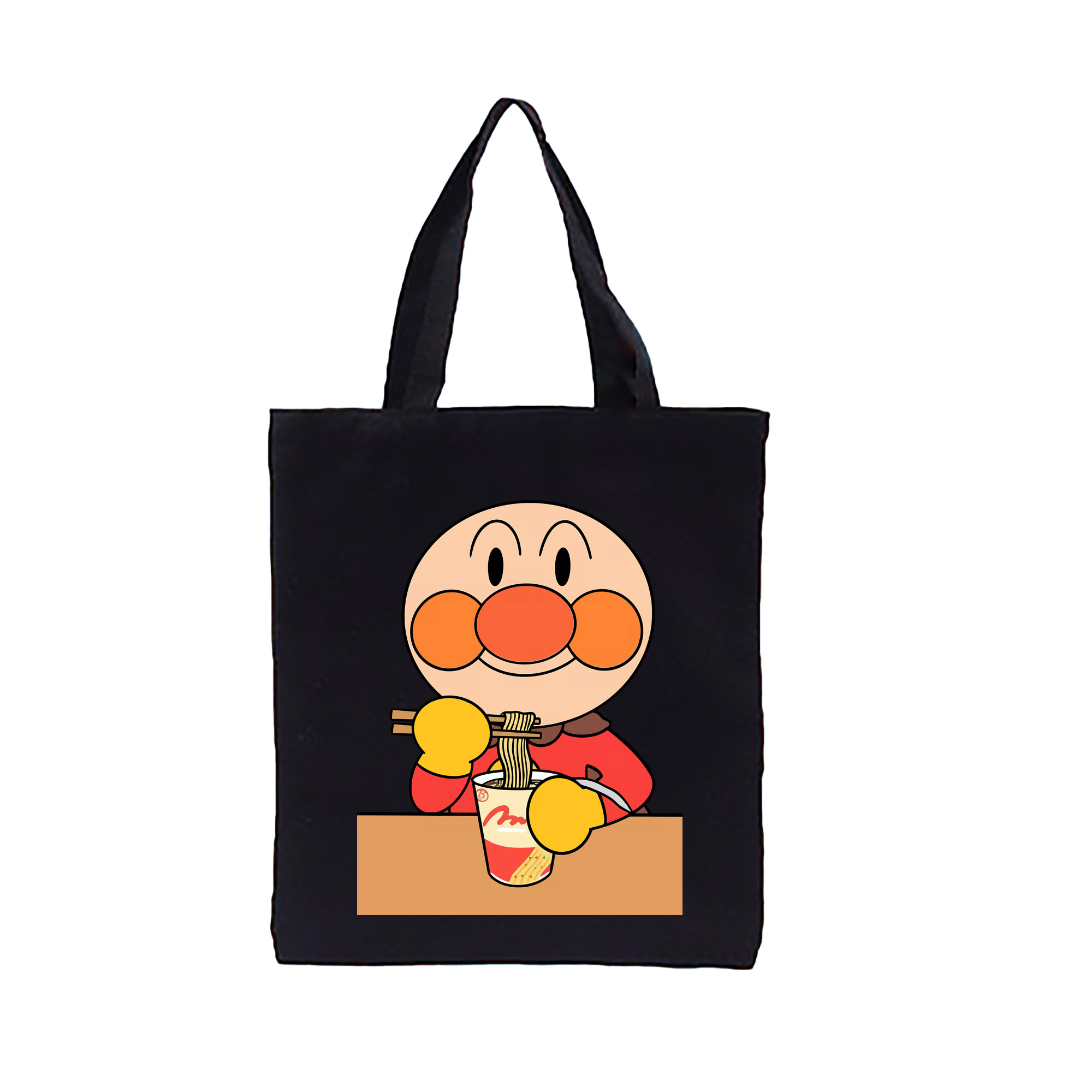 （画像用） アンパンマン Anpanman 縦型キャンバス生地手提げバッグ　トートバッグ
