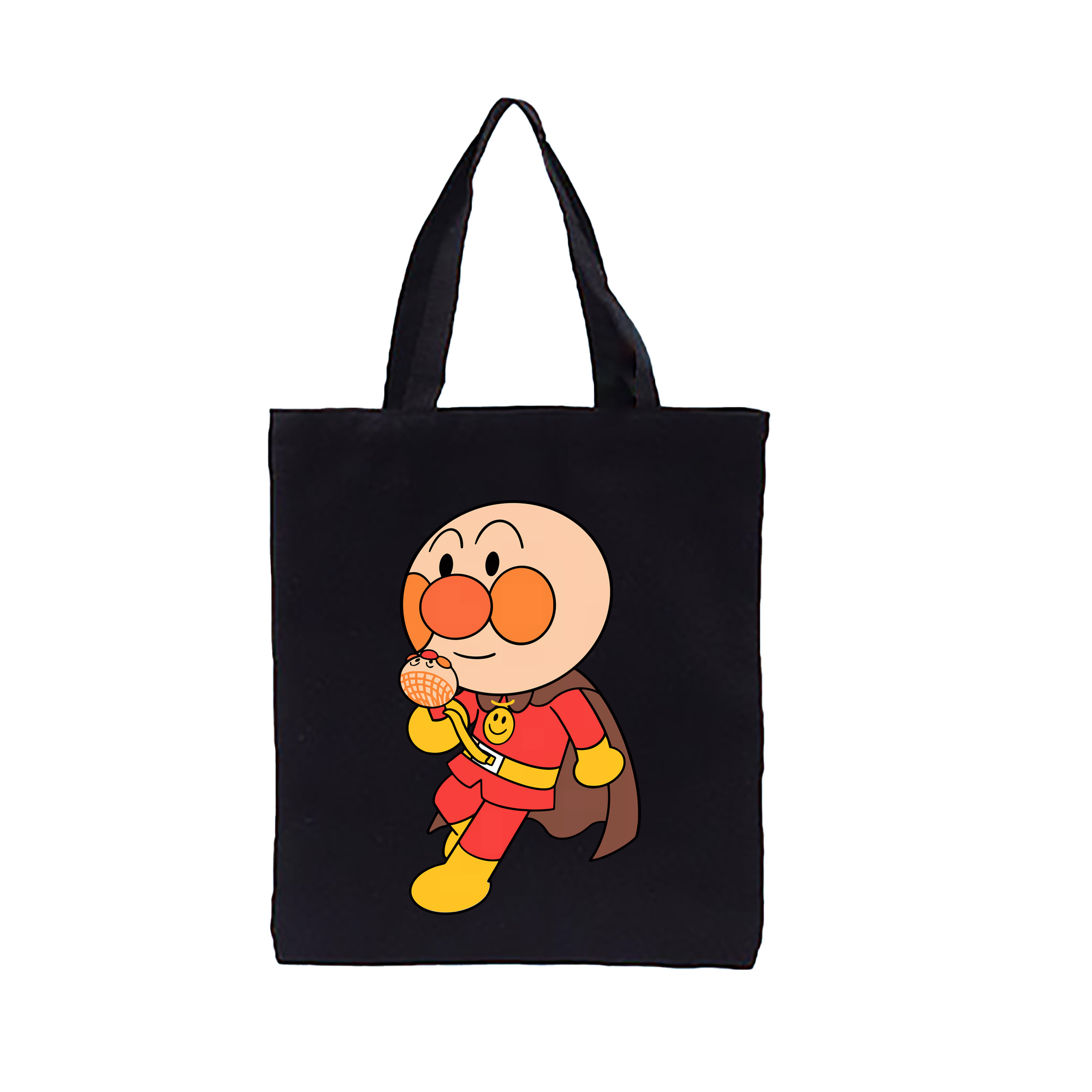 （画像用） アンパンマン Anpanman 縦型キャンバス生地手提げバッグ　トートバッグ