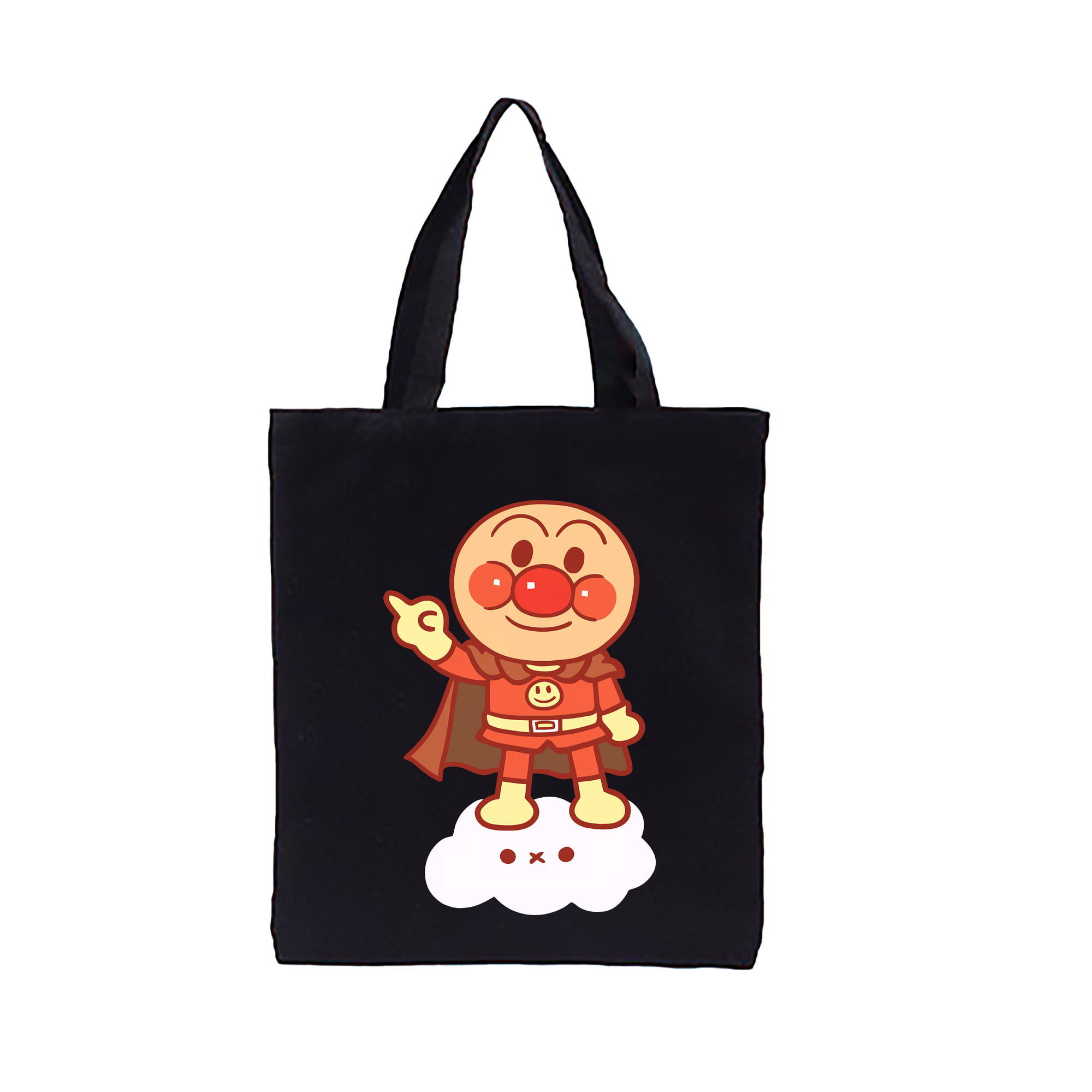 （画像用） アンパンマン Anpanman 縦型キャンバス生地手提げバッグ　トートバッグ