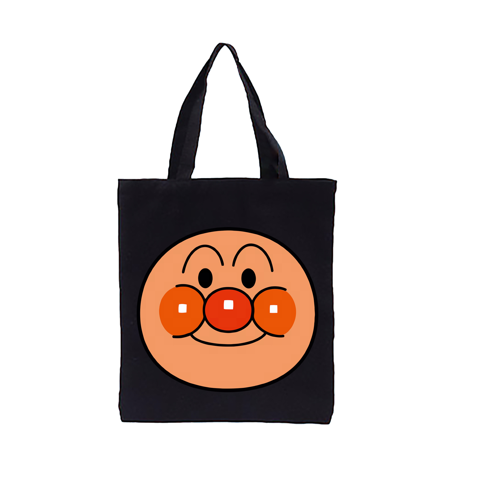（画像用） アンパンマン Anpanman 縦型キャンバス生地手提げバッグ　トートバッグ